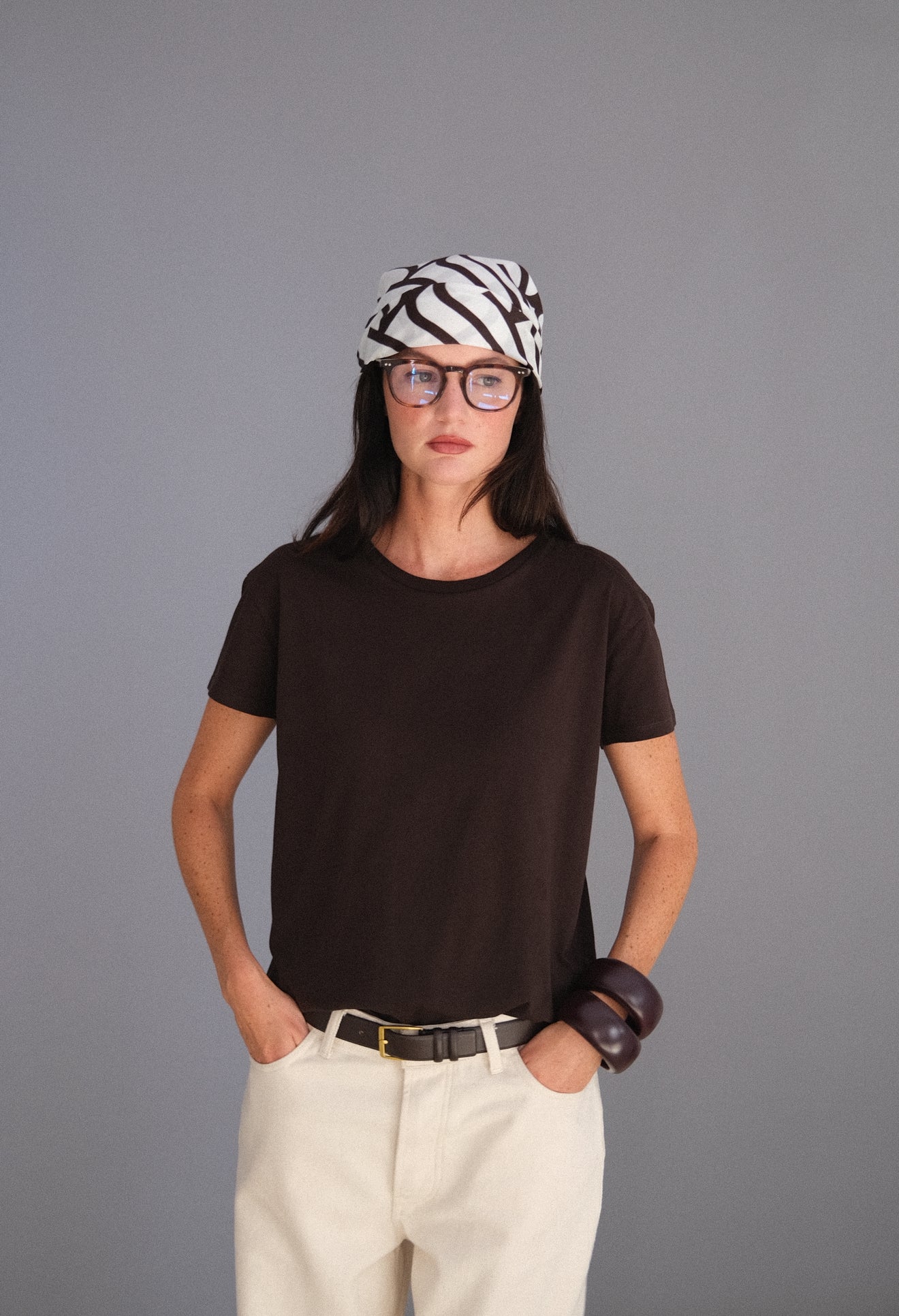 Marlon T-shirt brown supima