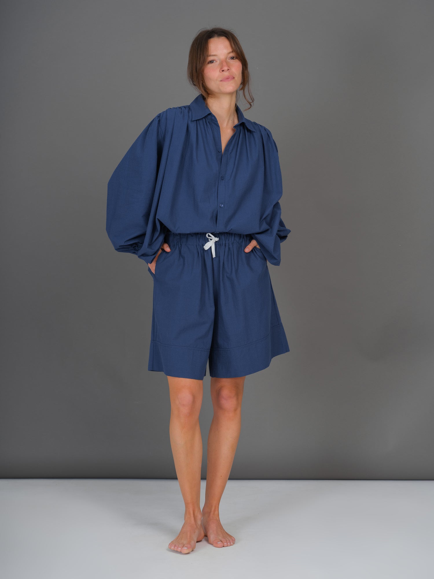 Short Lido bleu