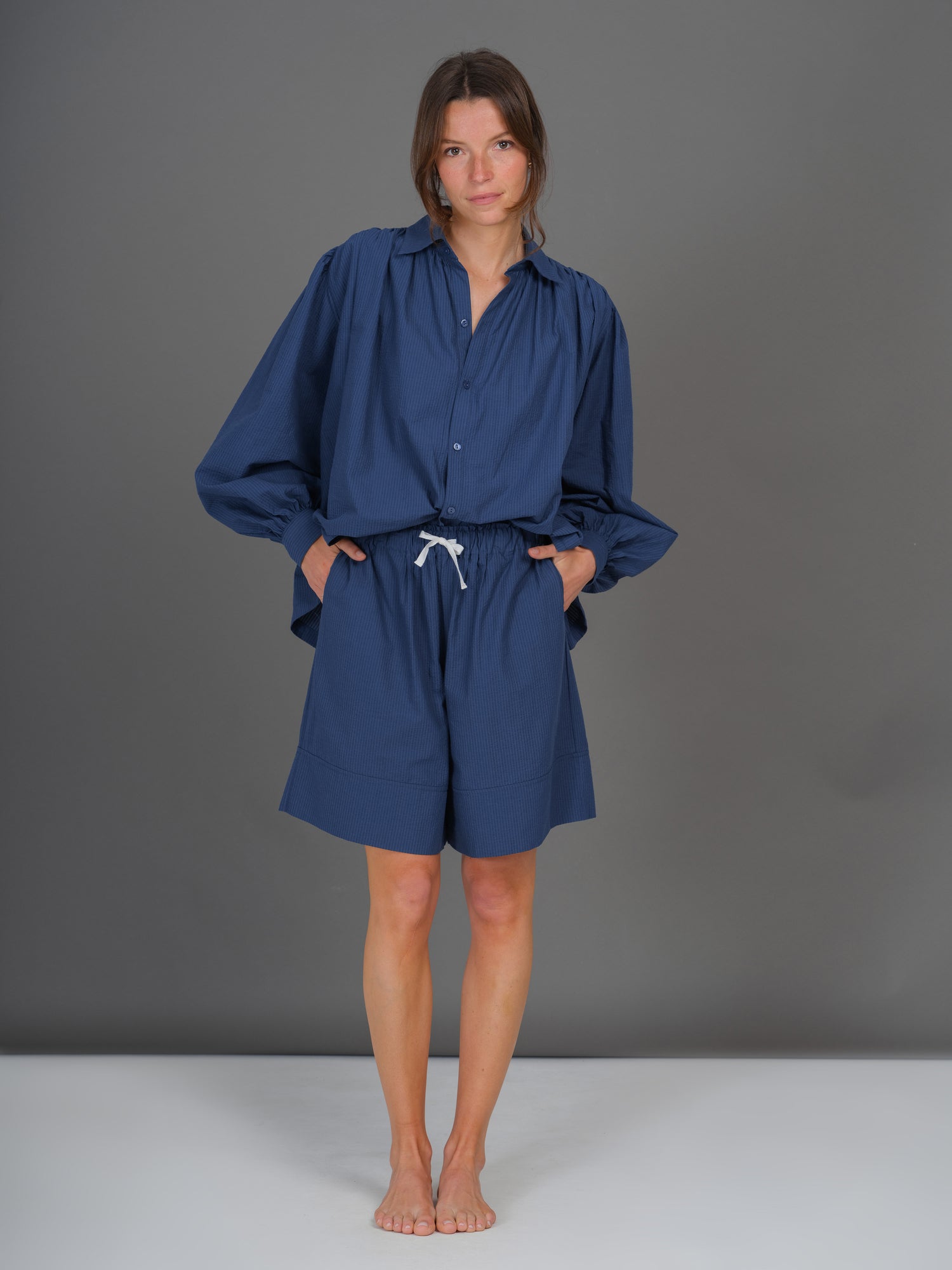 Short Lido bleu