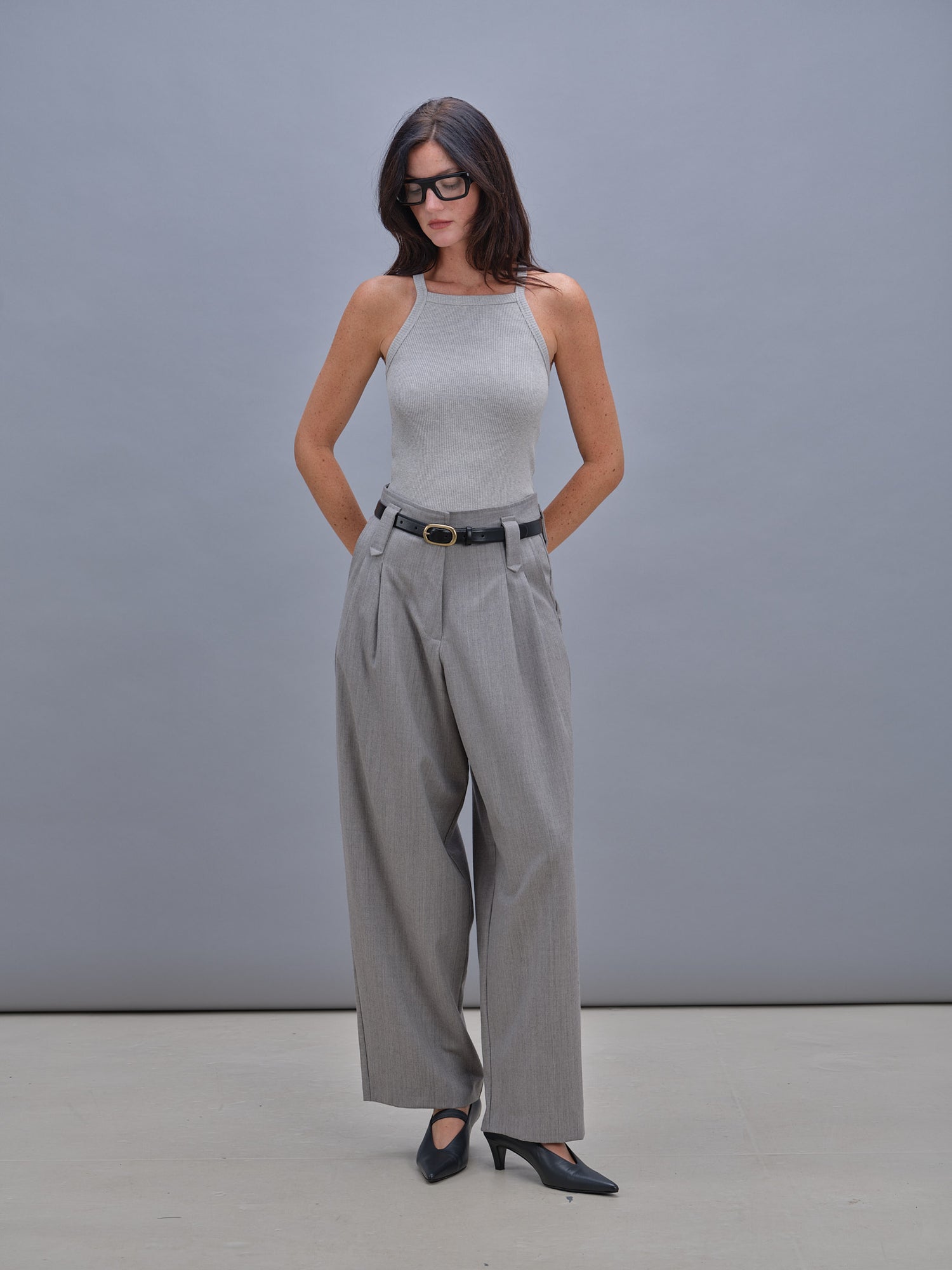 Tank top Lee gris