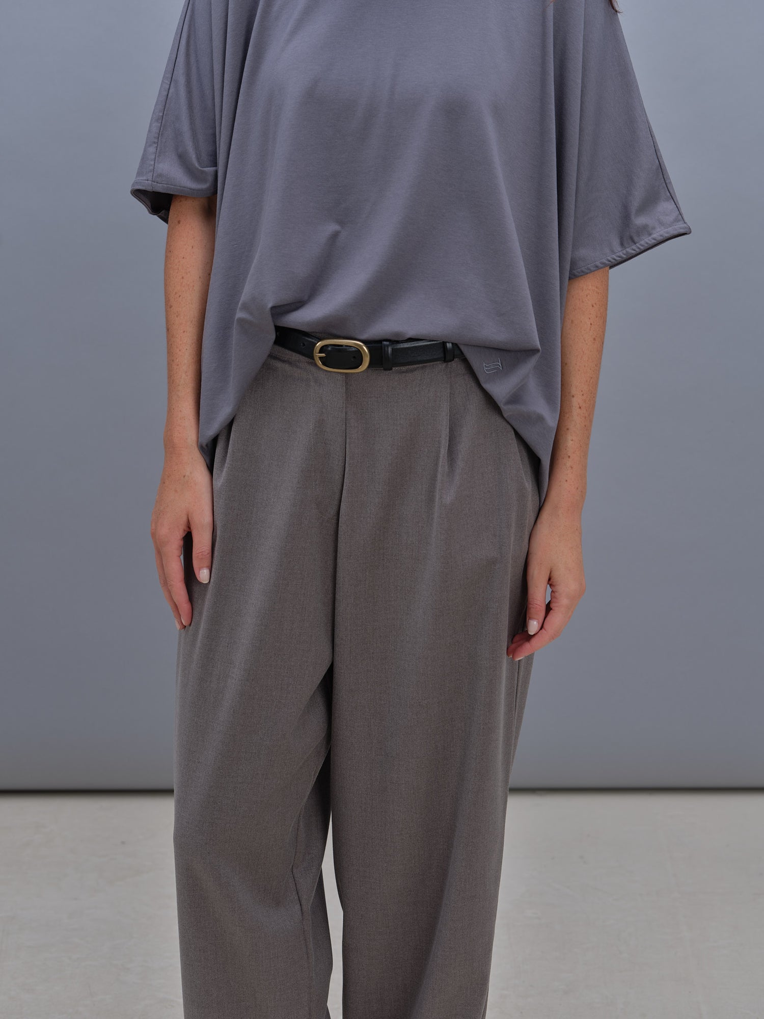 Lino pants grey
