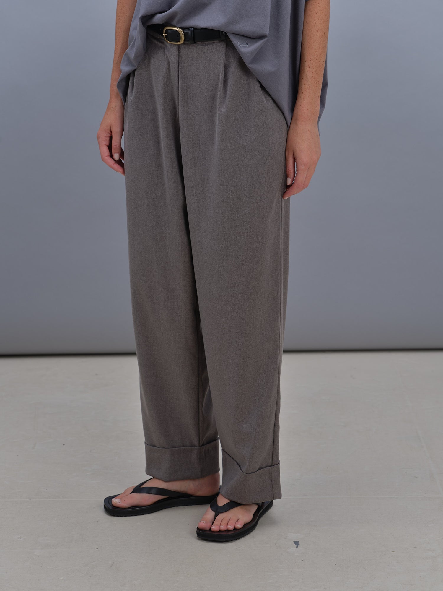 Lino pants grey