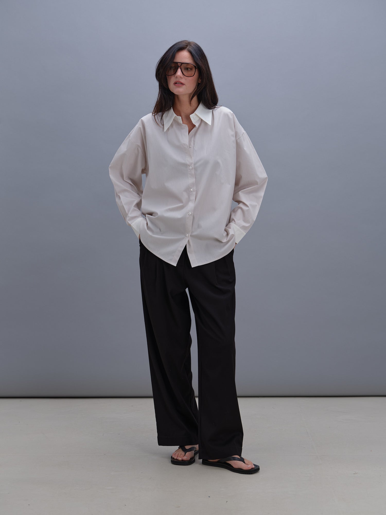 Chloé shirt with beige stripes
