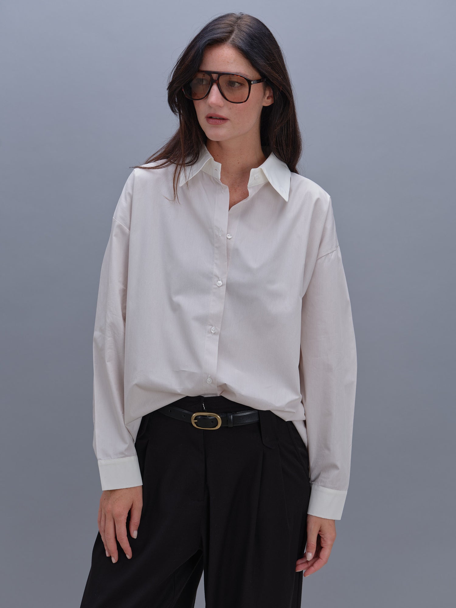 Chloé shirt with beige stripes