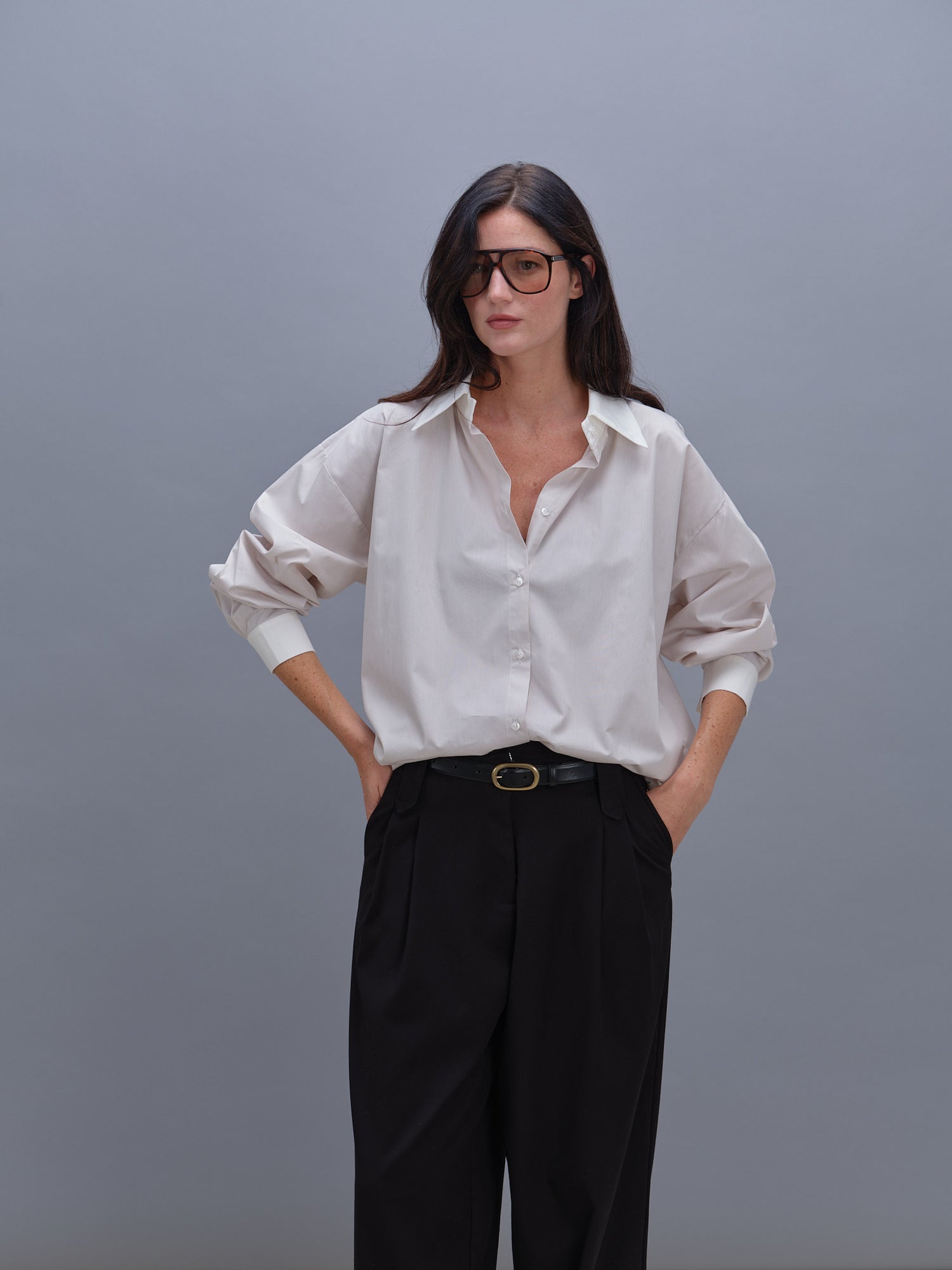 Chloé shirt with beige stripes