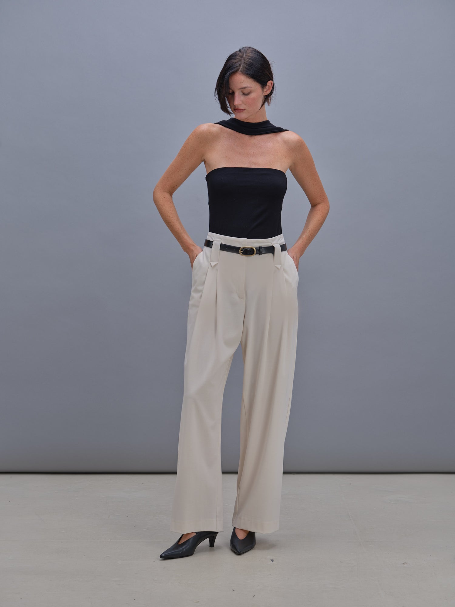 Pantalon André crème