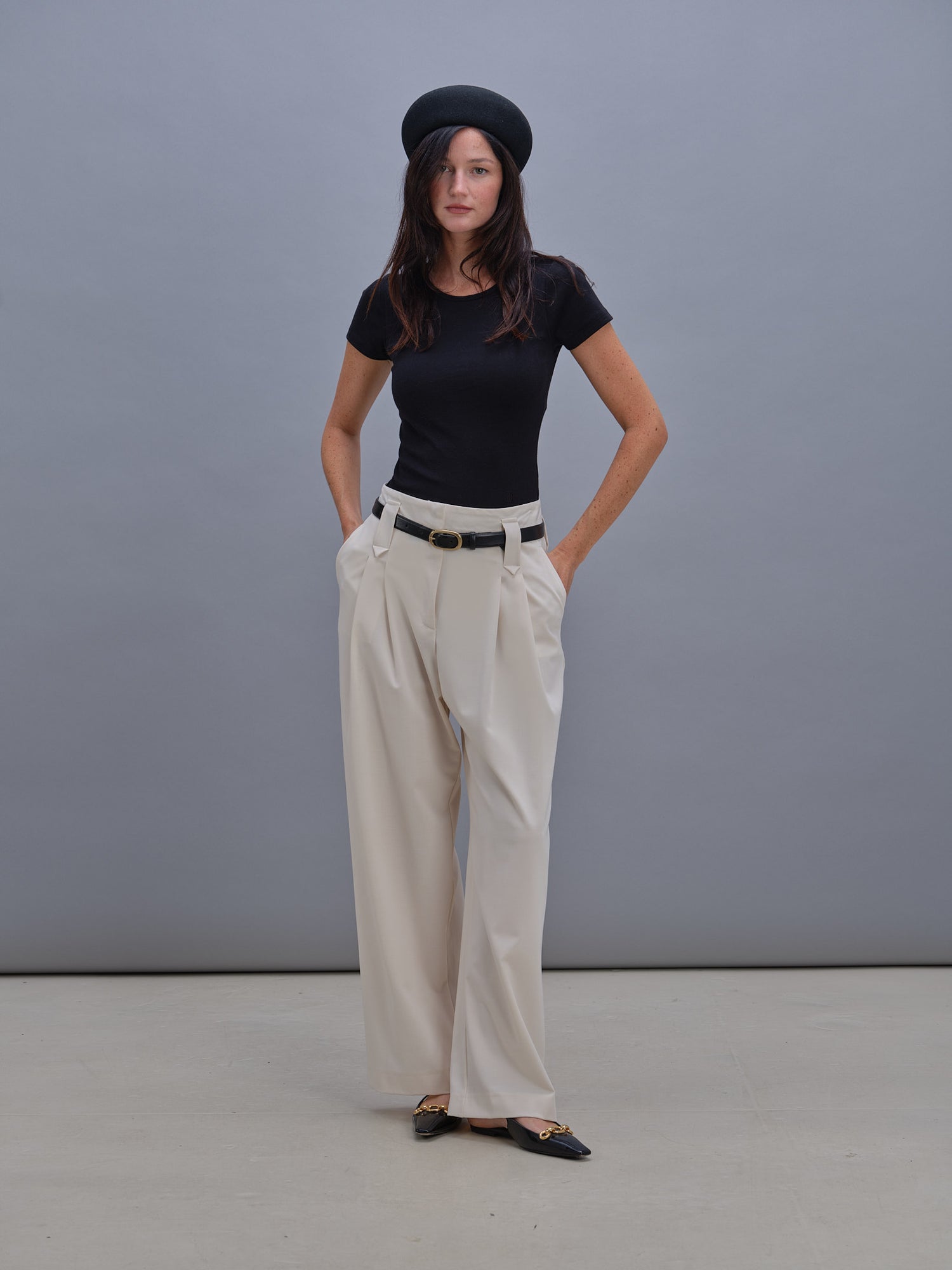 Pantalon André crème