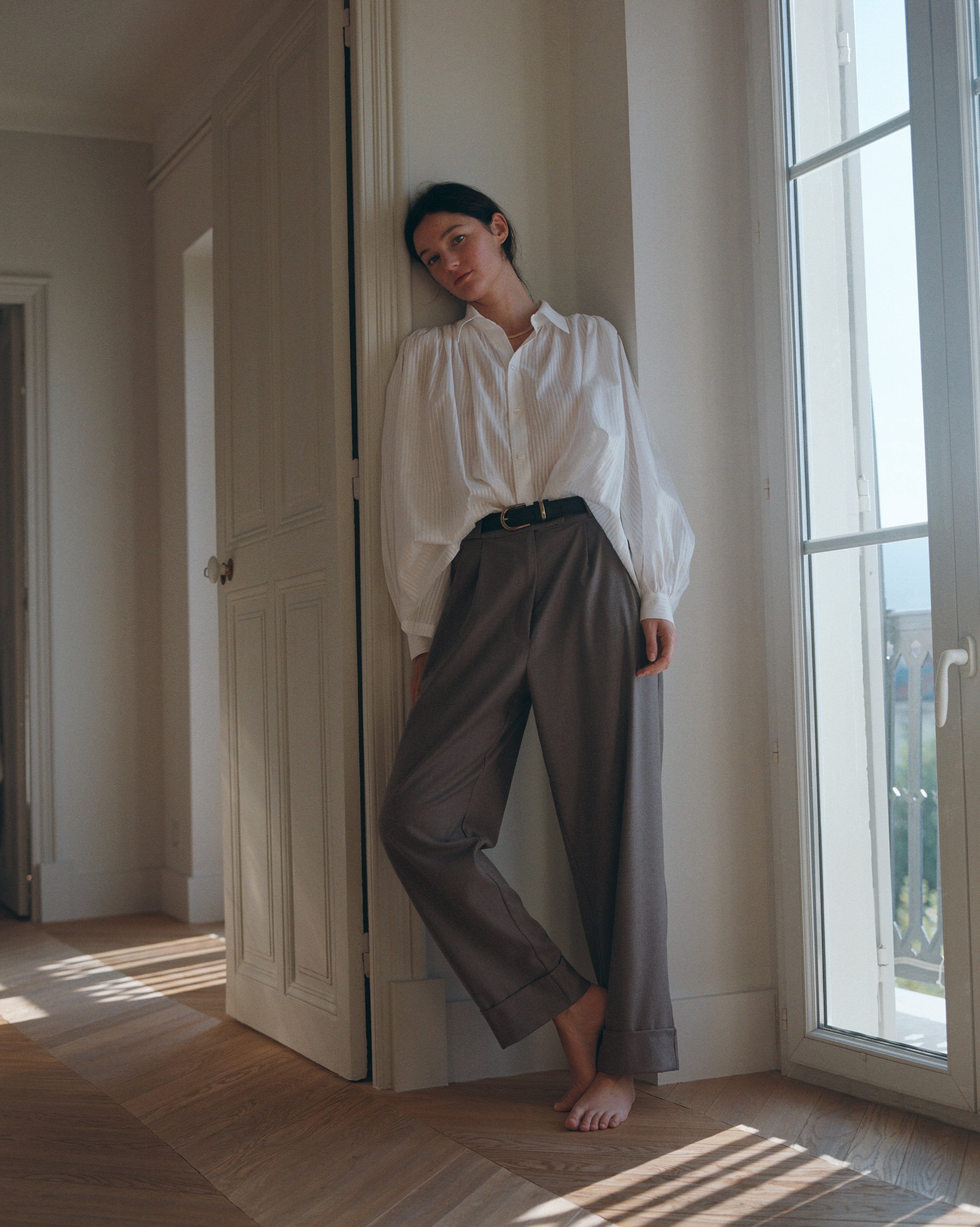 Lino pants grey – SELIIJAN