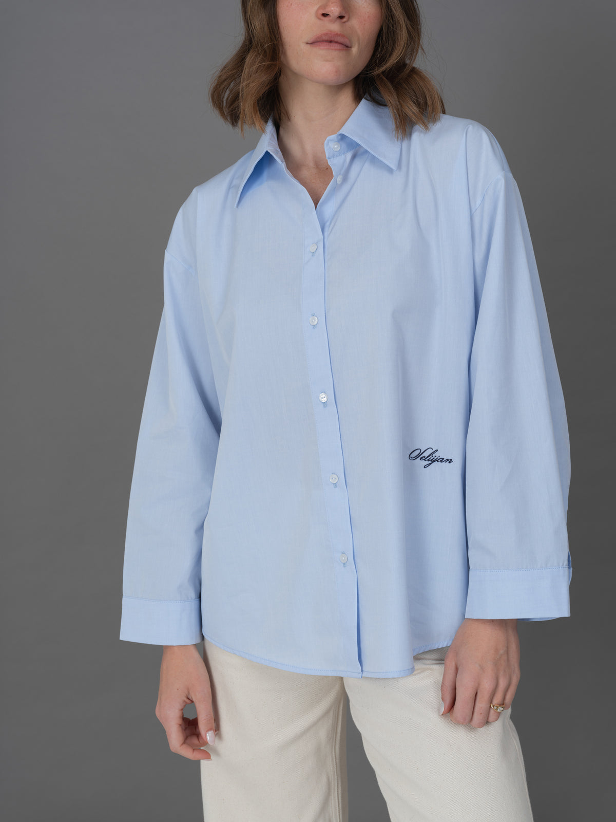 Iris blue shirt