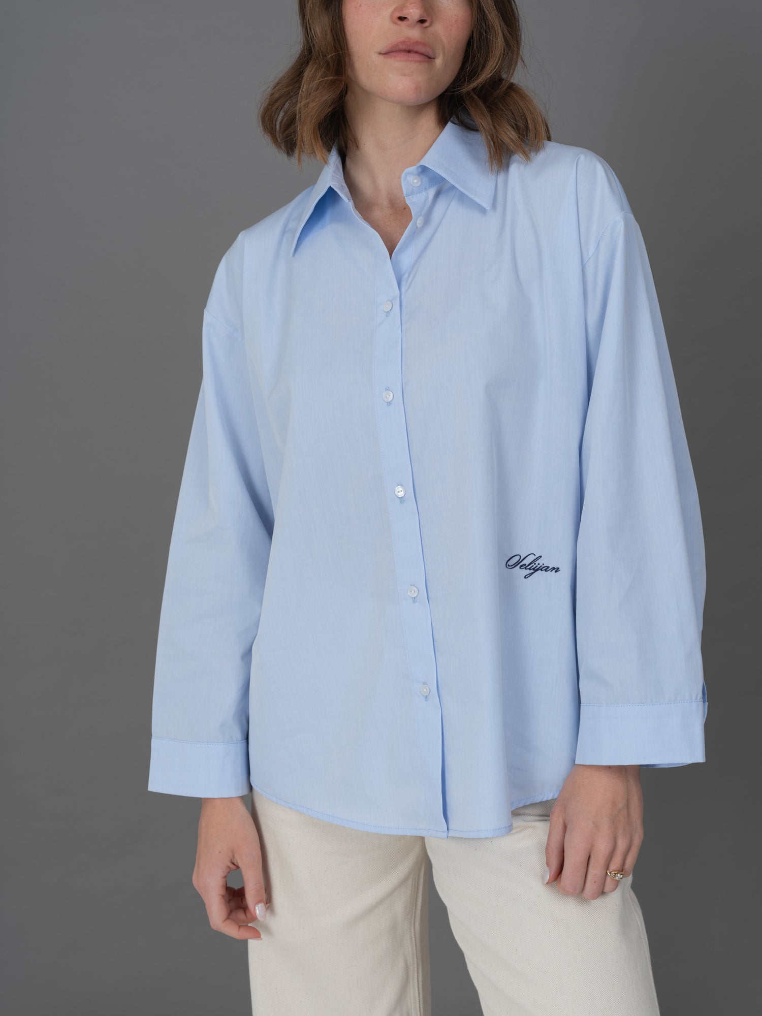 Iris blue shirt