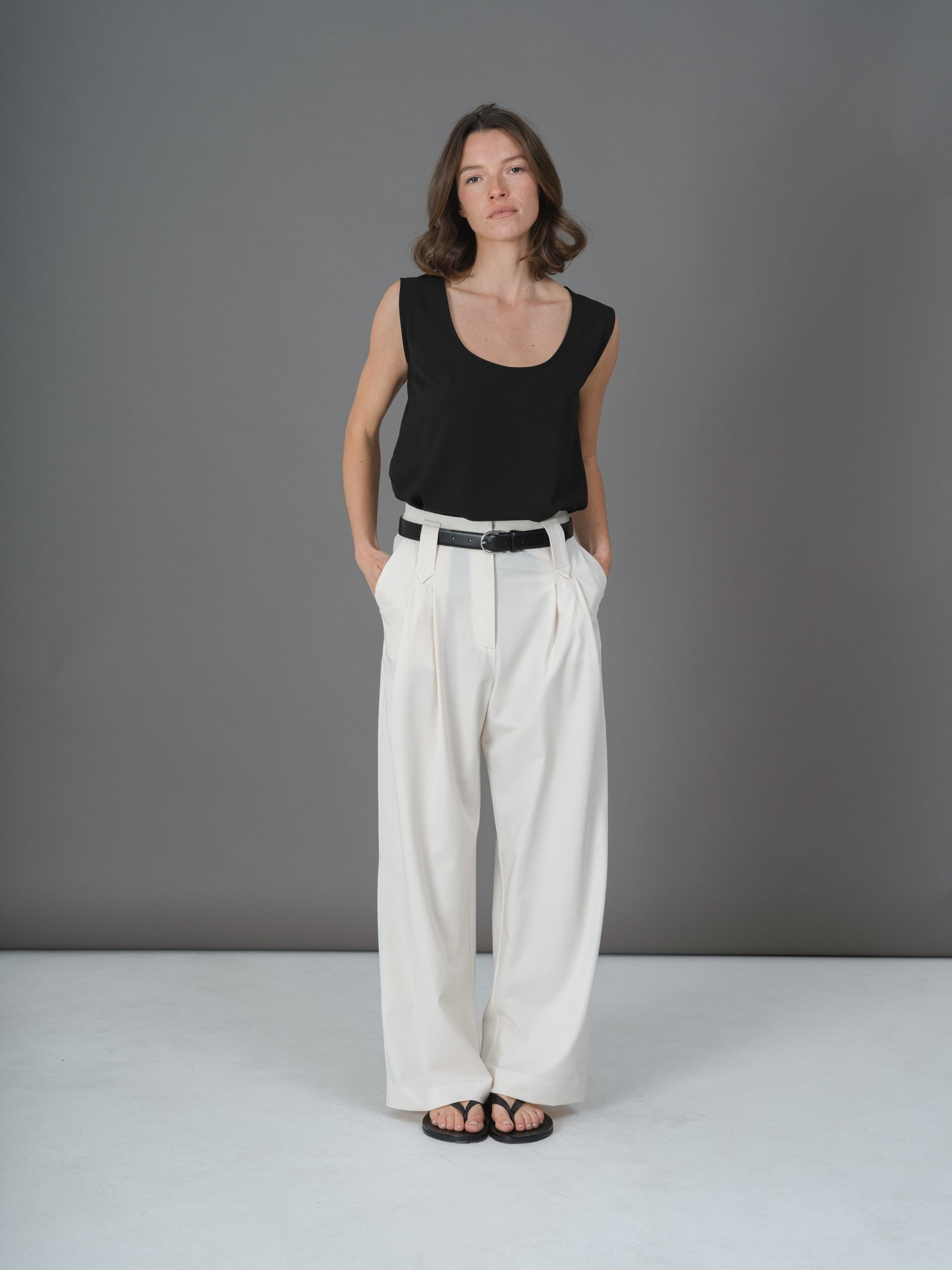 Cream André pants