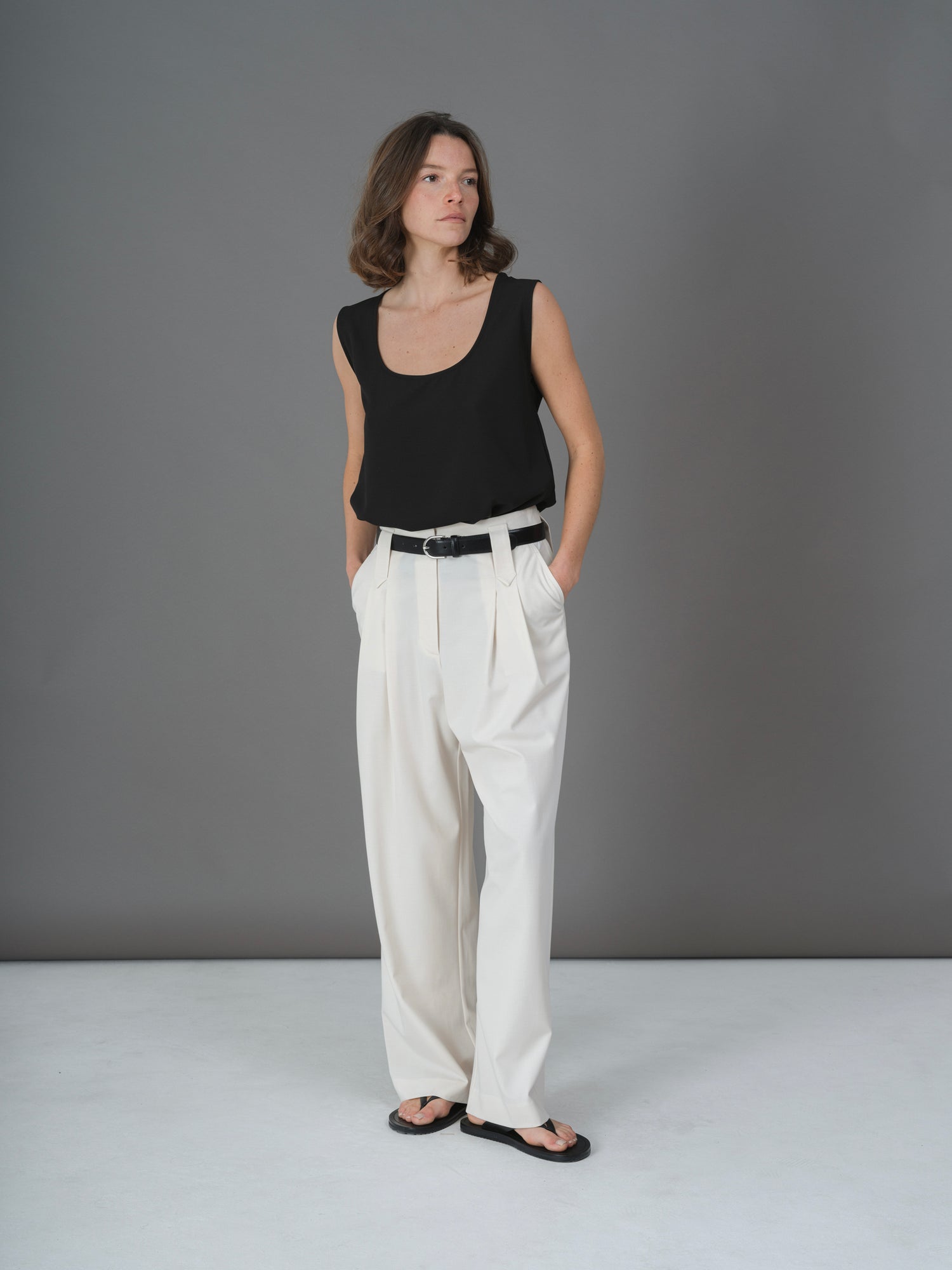 Cream André pants