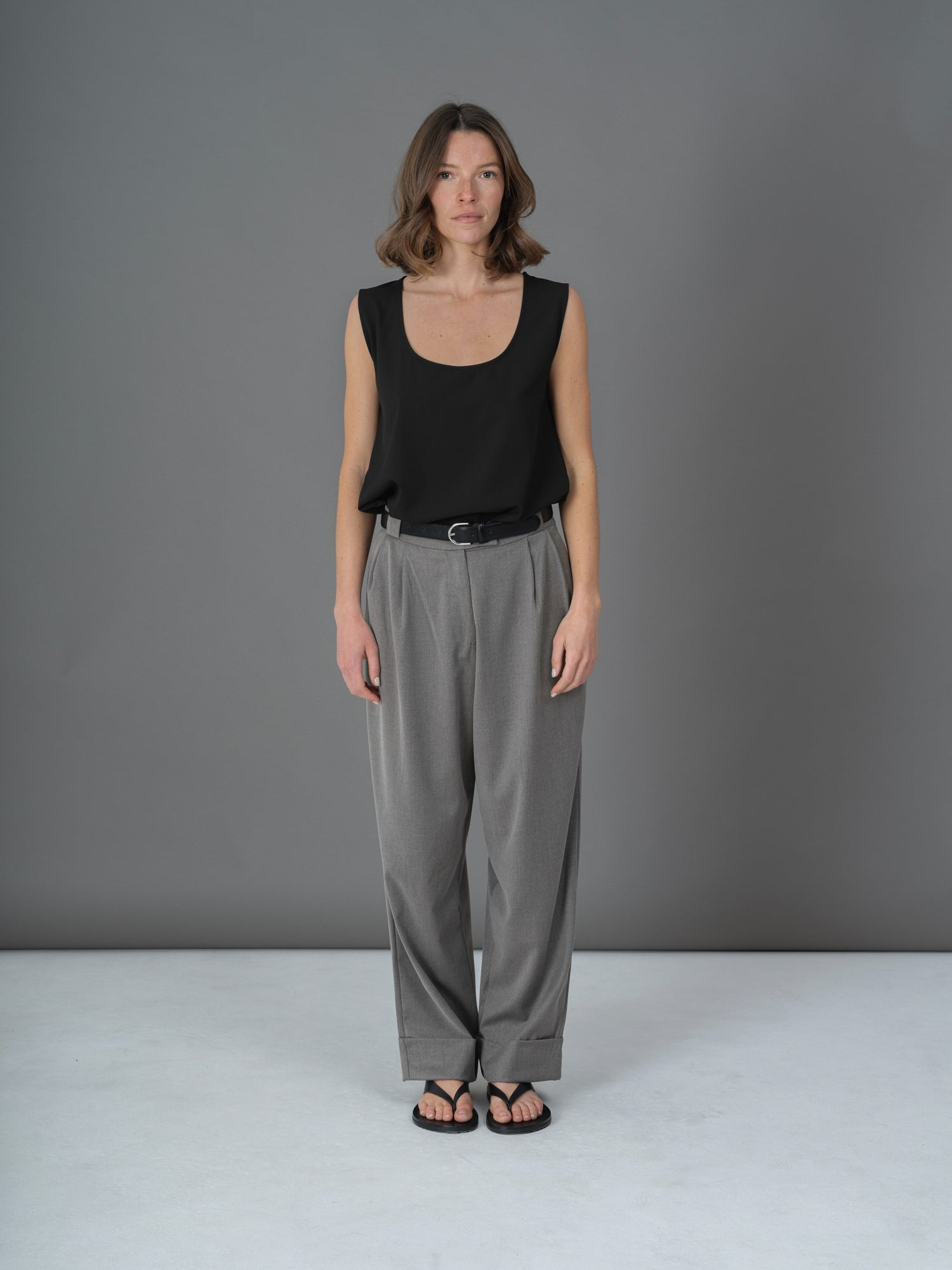 Pantalon Lino gris