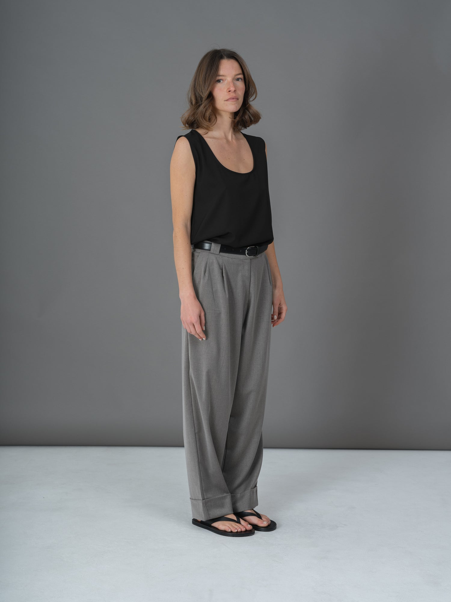 Pantalon Lino gris