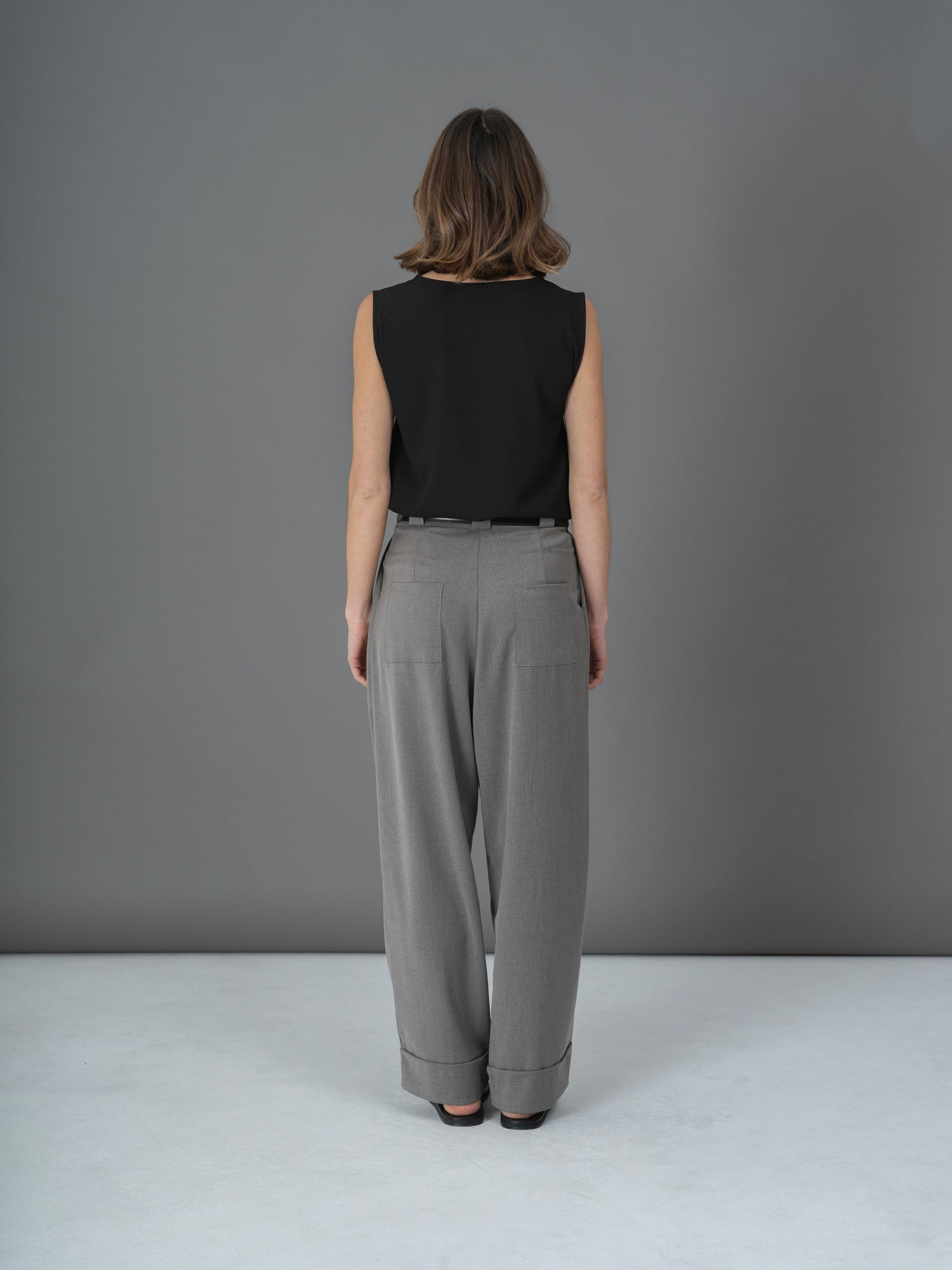 Pantalon Lino gris