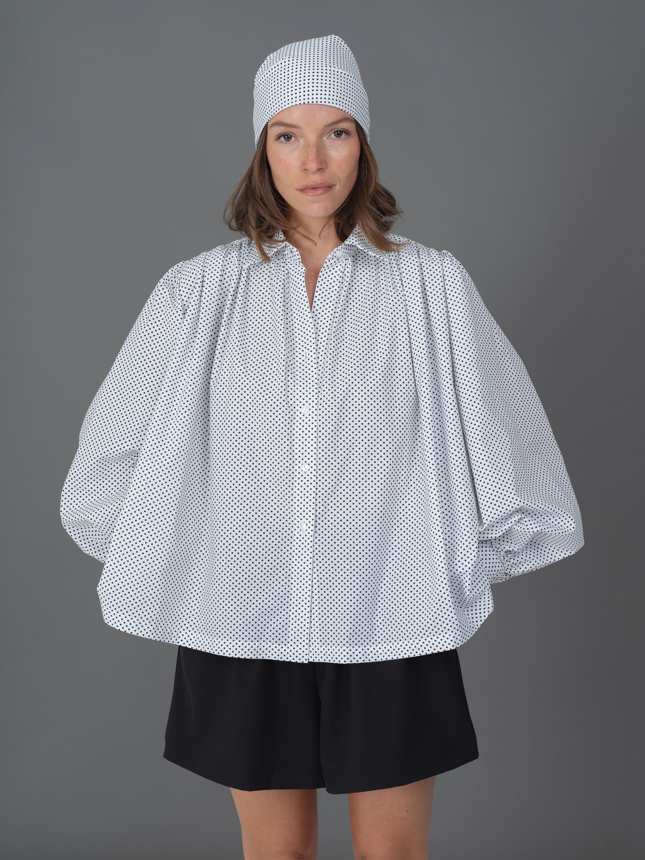 Claudia shirt polka dots