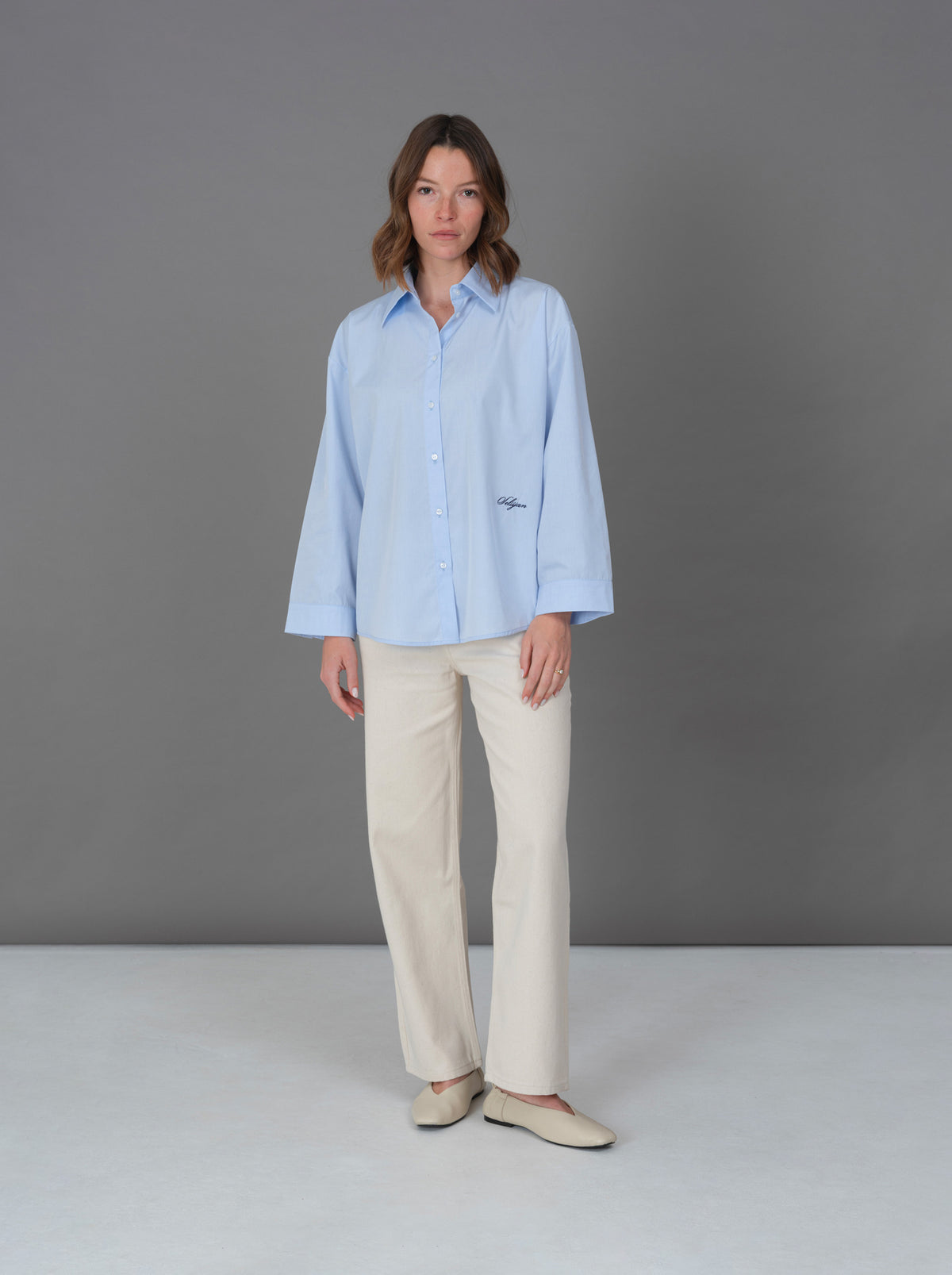 Iris blue shirt