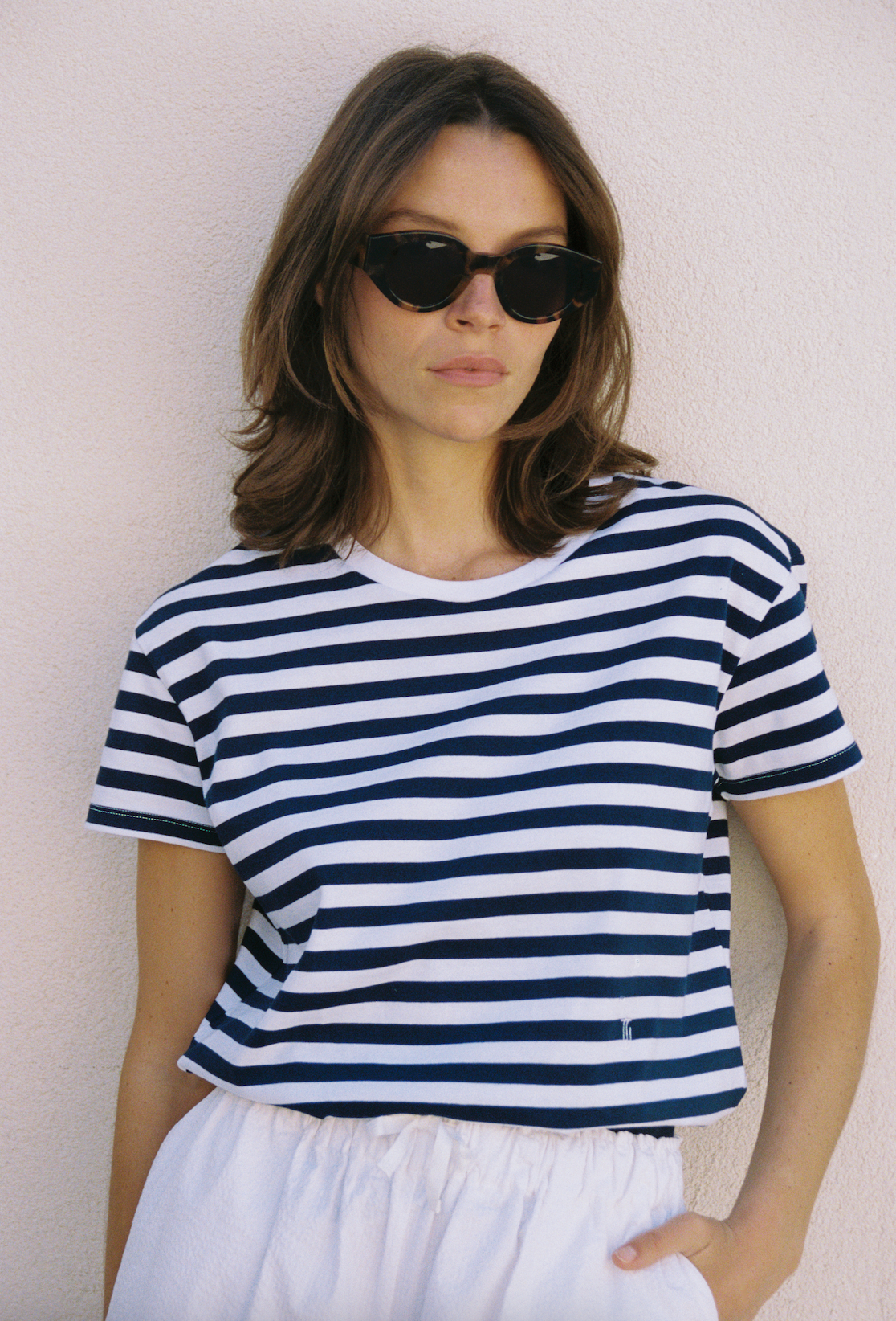 Marlon T-shirt blue stripes