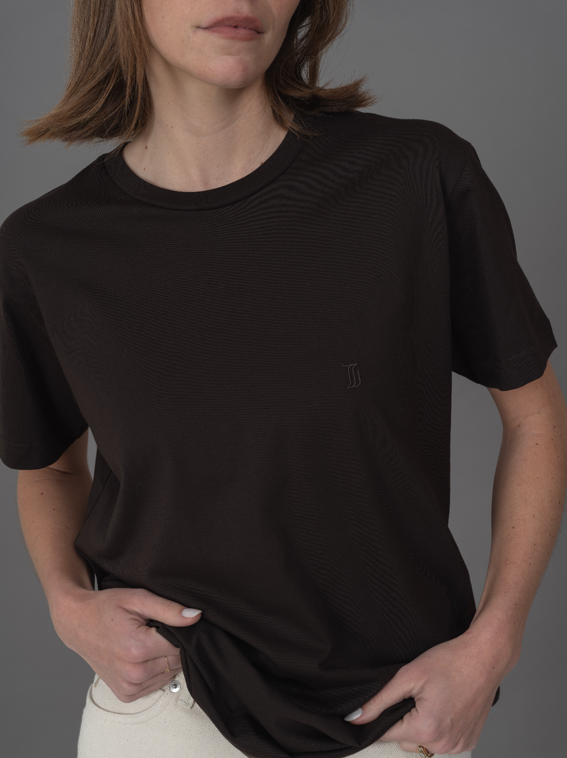 T-Shirt unisexe marron 