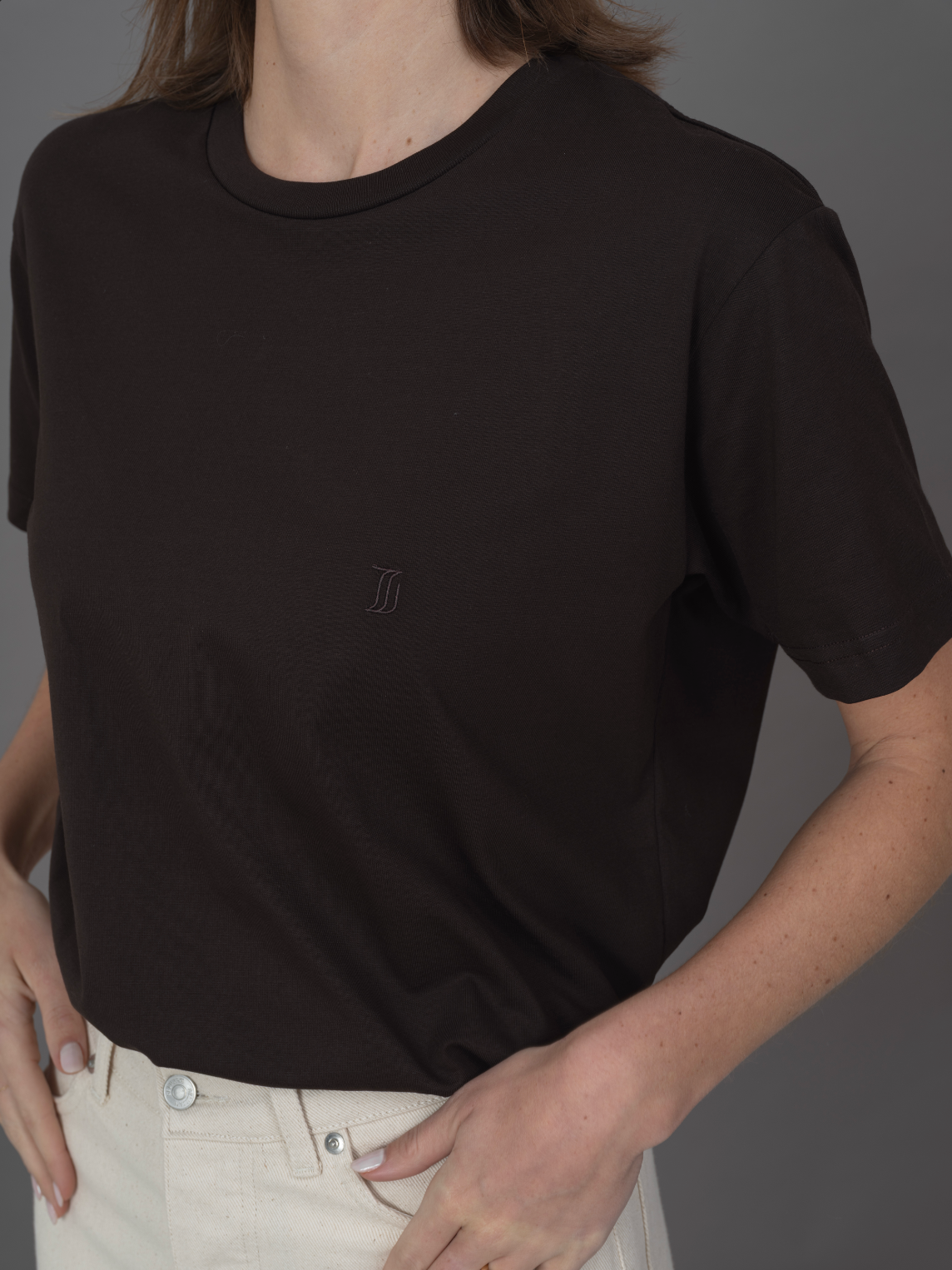 T-Shirt unisexe marron 