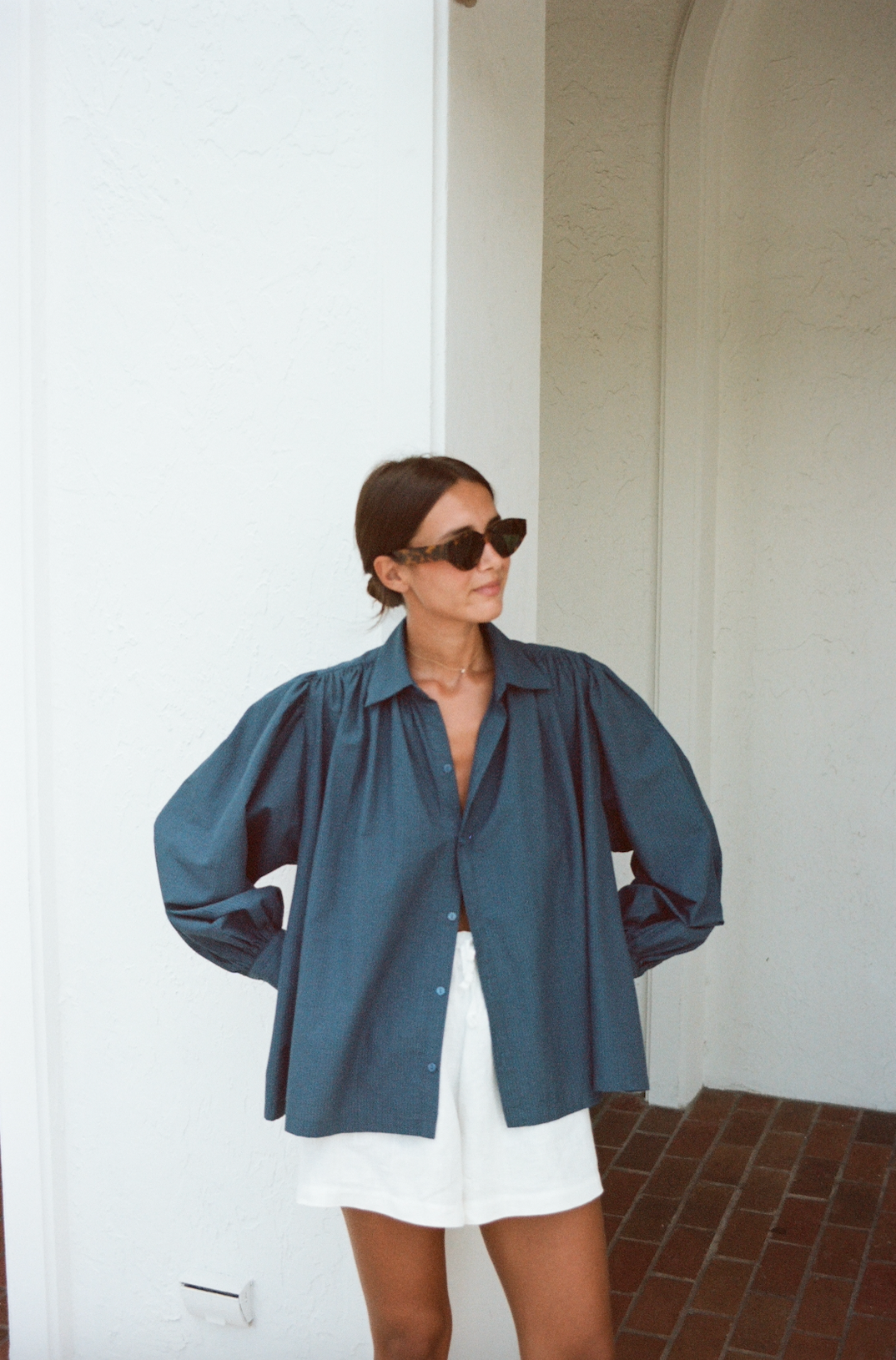 Chemise Claudia bleue 