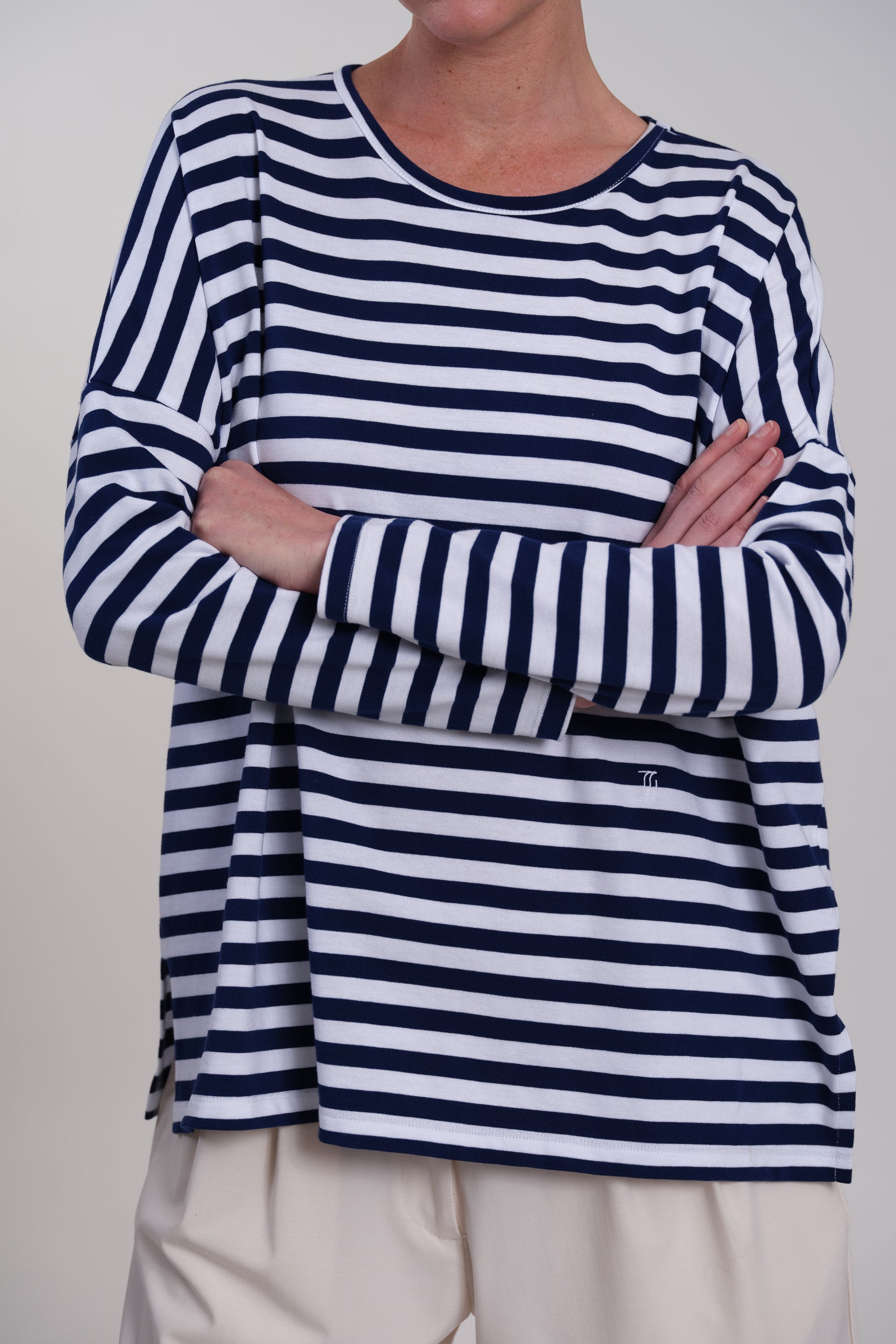 LOU BLUE STRIPES T-SHIRT