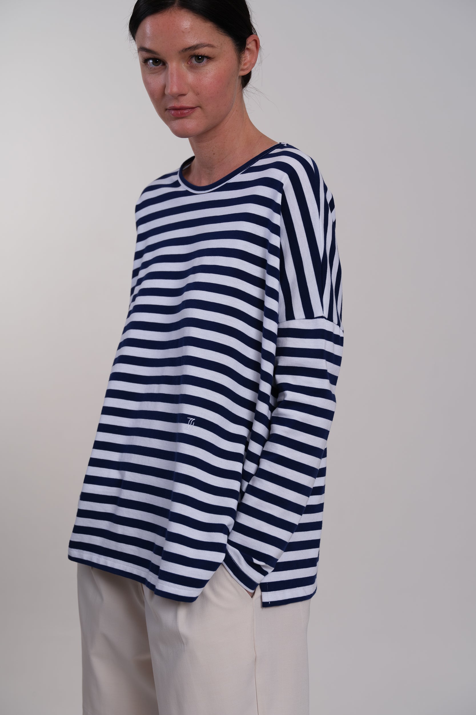 LOU BLUE STRIPES T-SHIRT