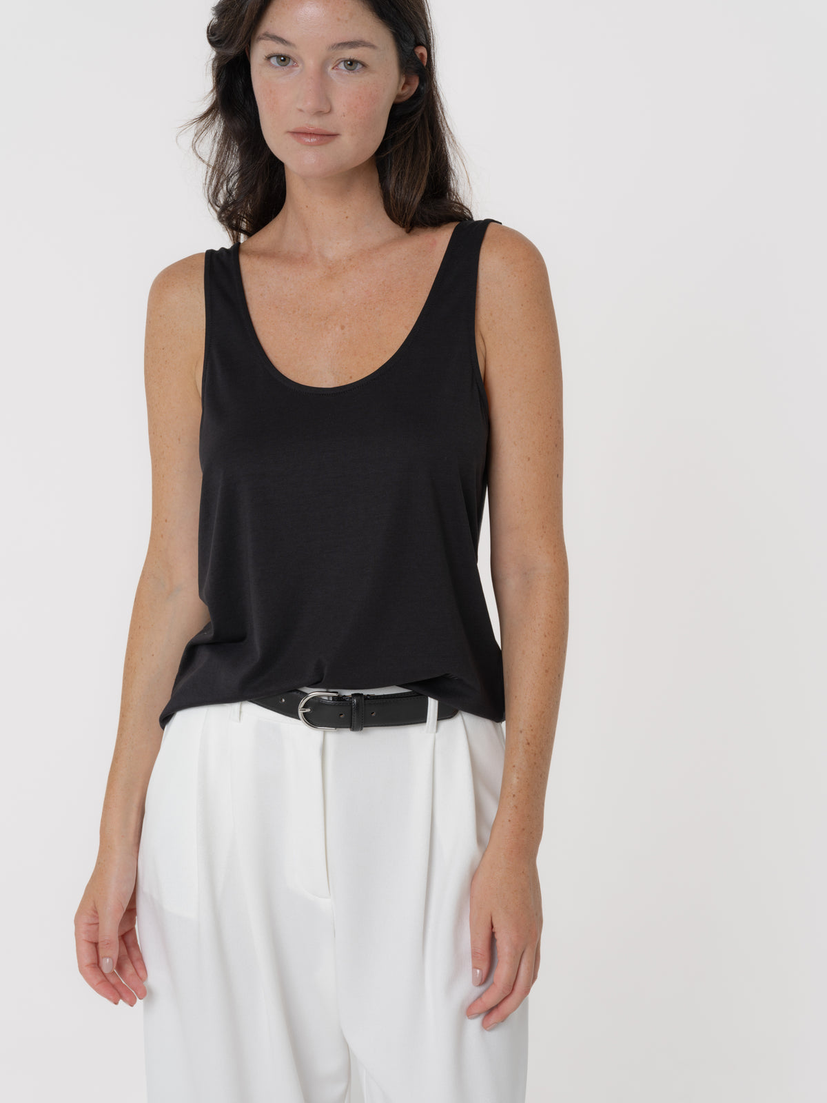 Fred relaxed tank black