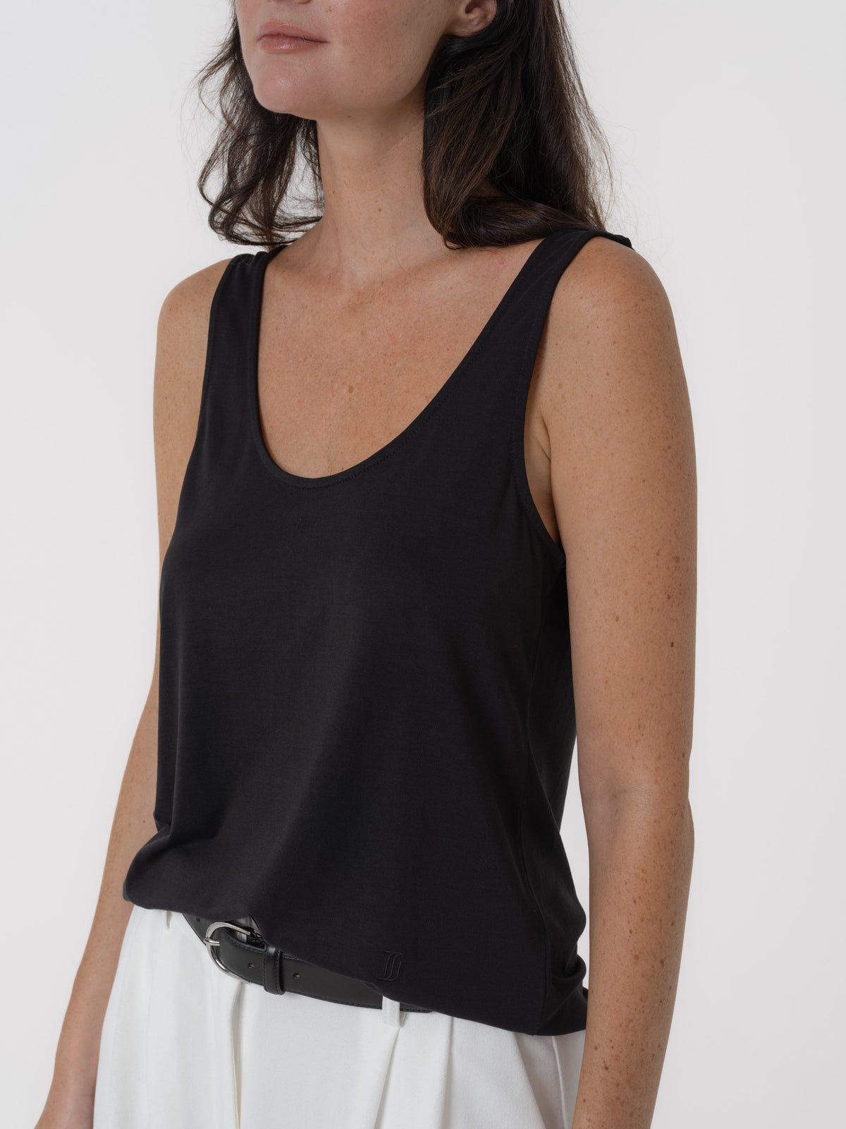 Fred relaxed tank black