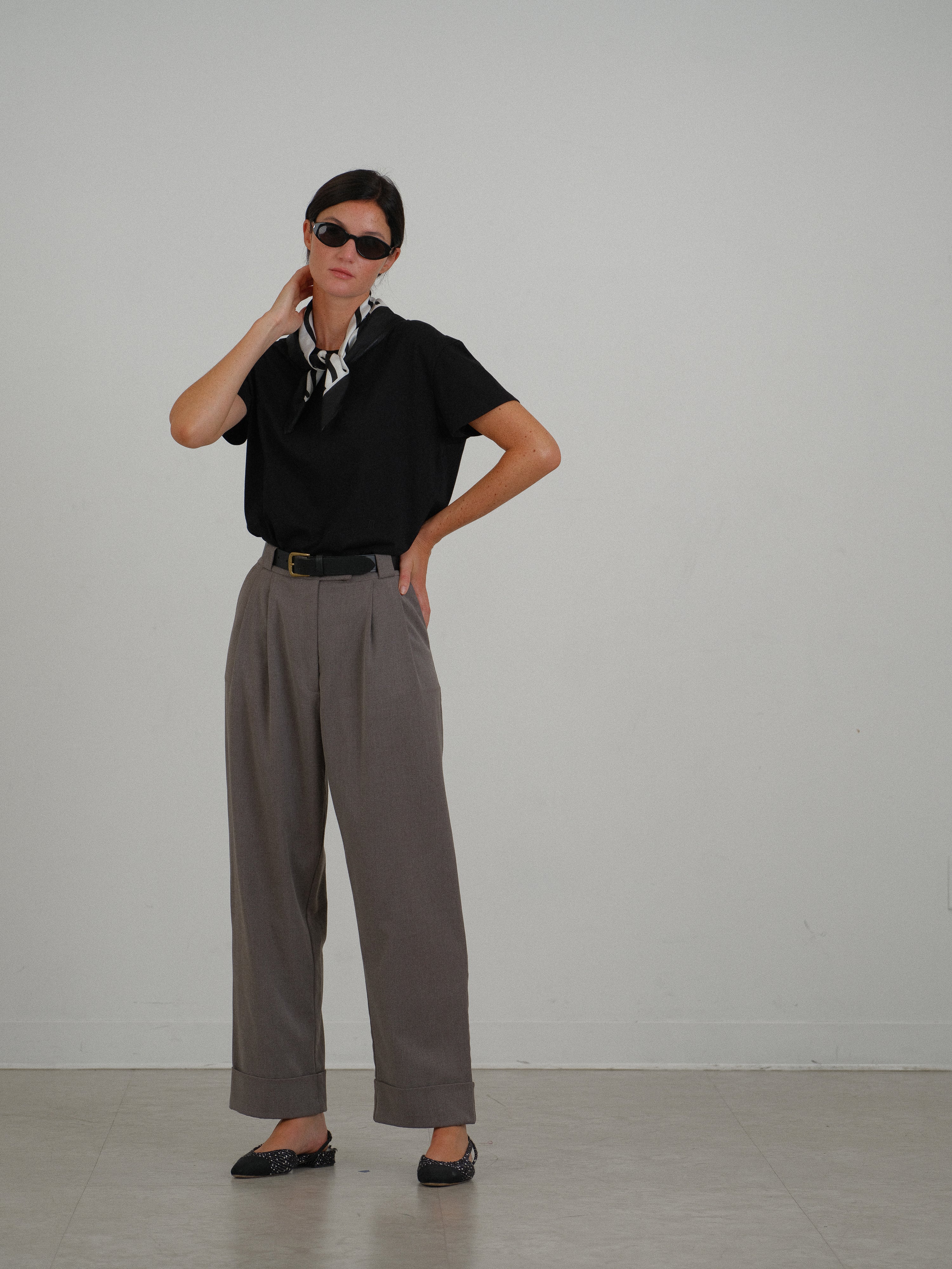 Pantalon Lino gris