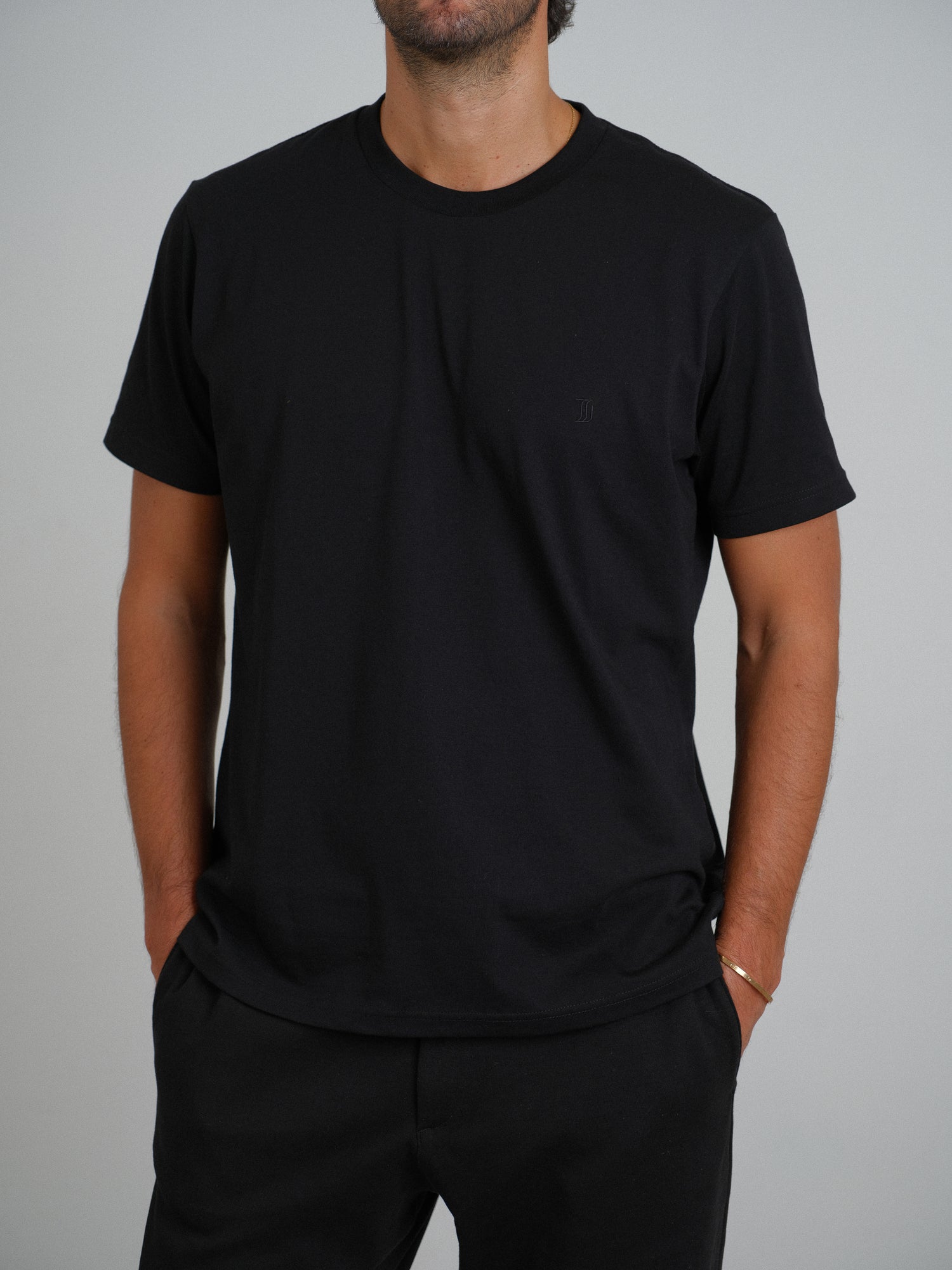 Men T-shirt noir