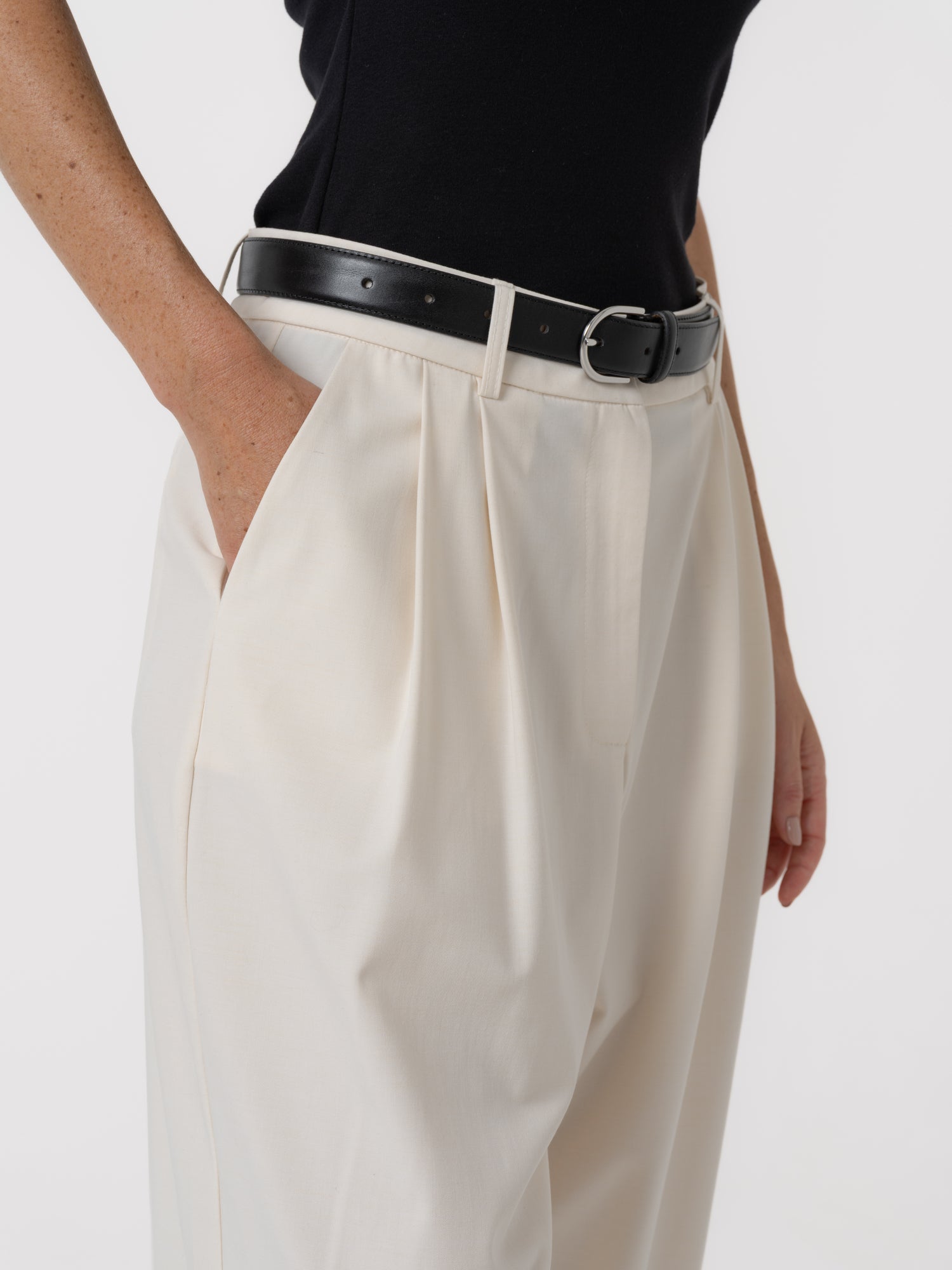 Cream Franck pants