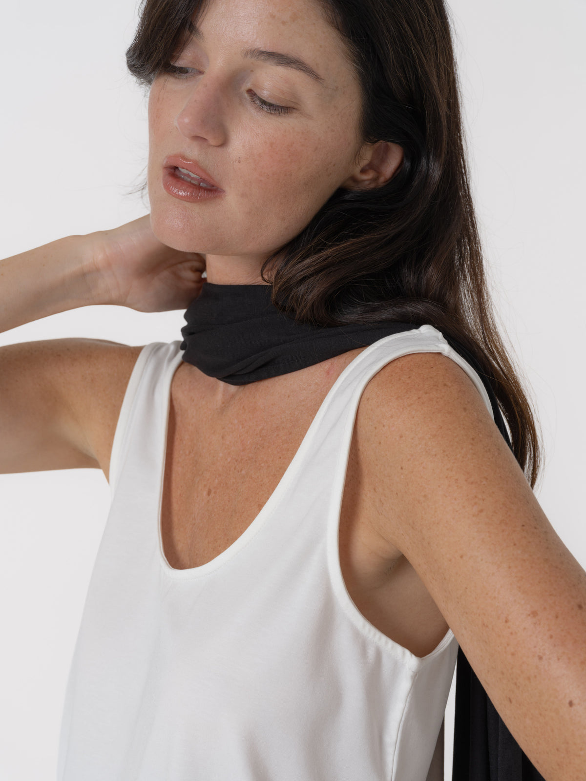 Fred relaxed tank white