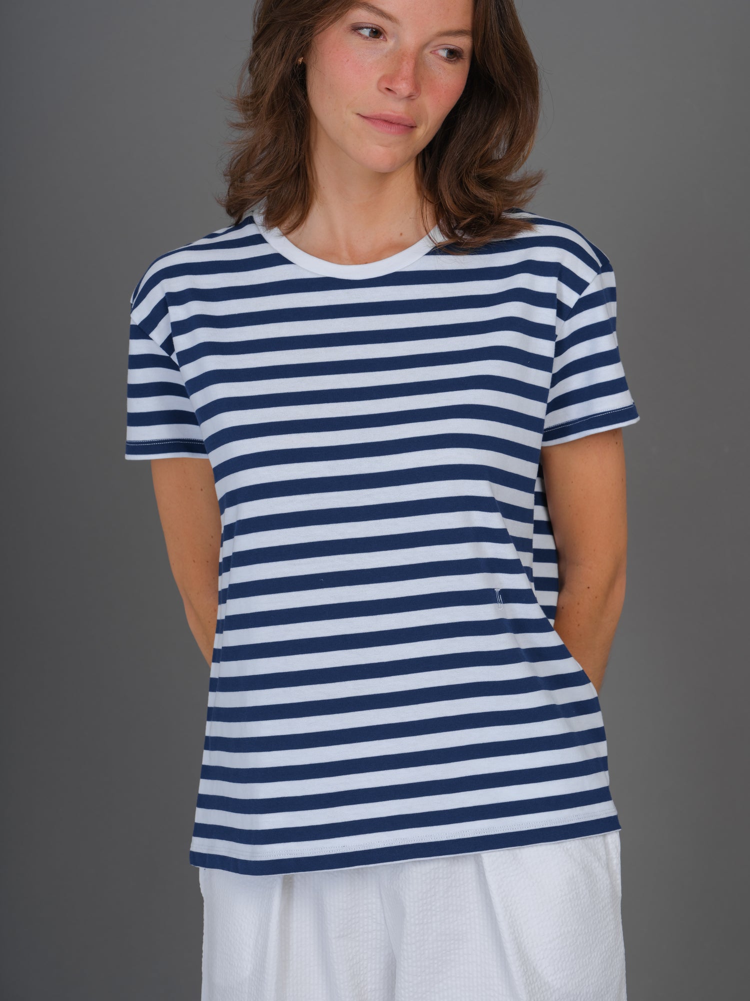 Marlon T-shirt blue stripes