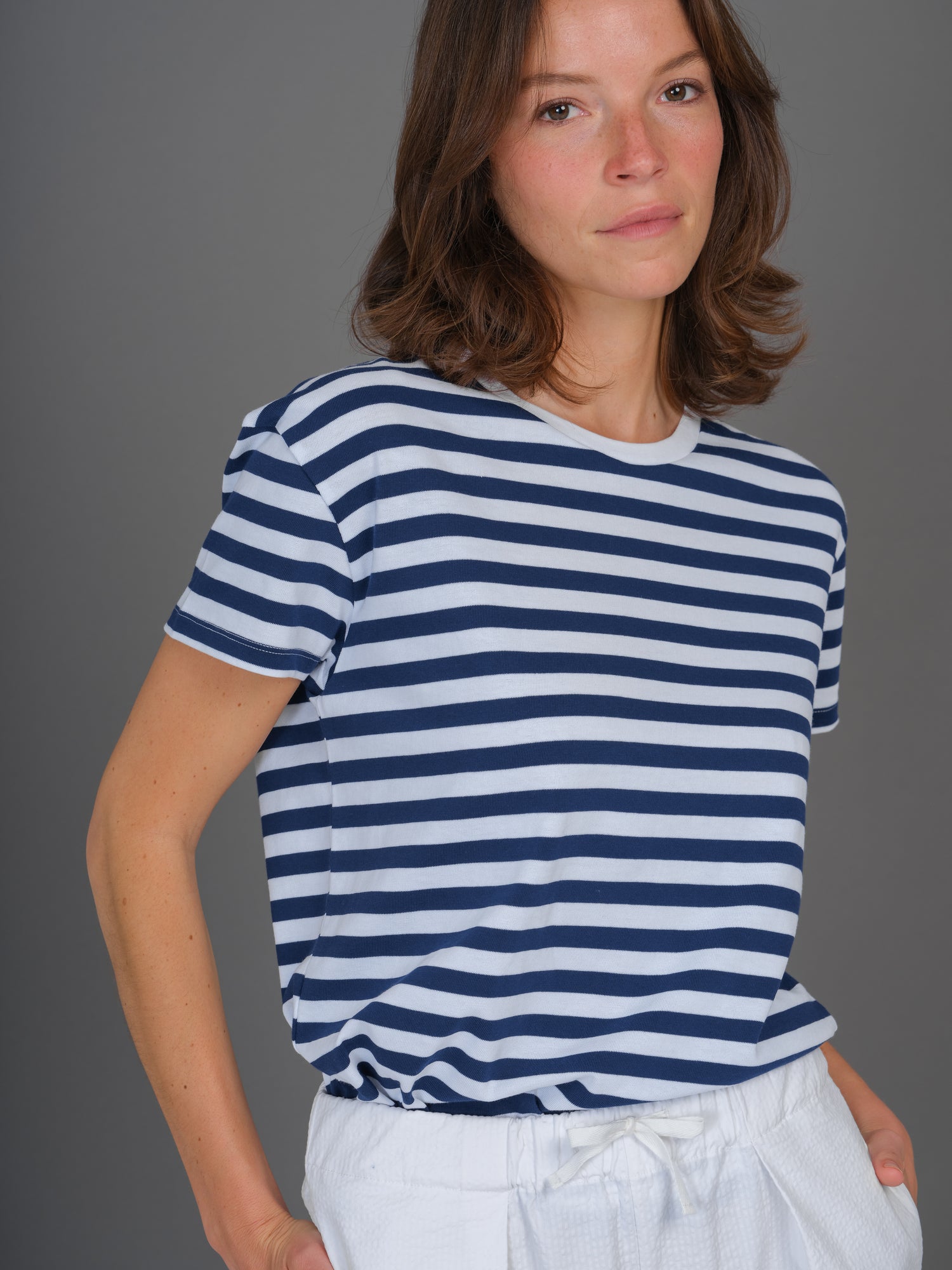 Marlon T-shirt blue stripes