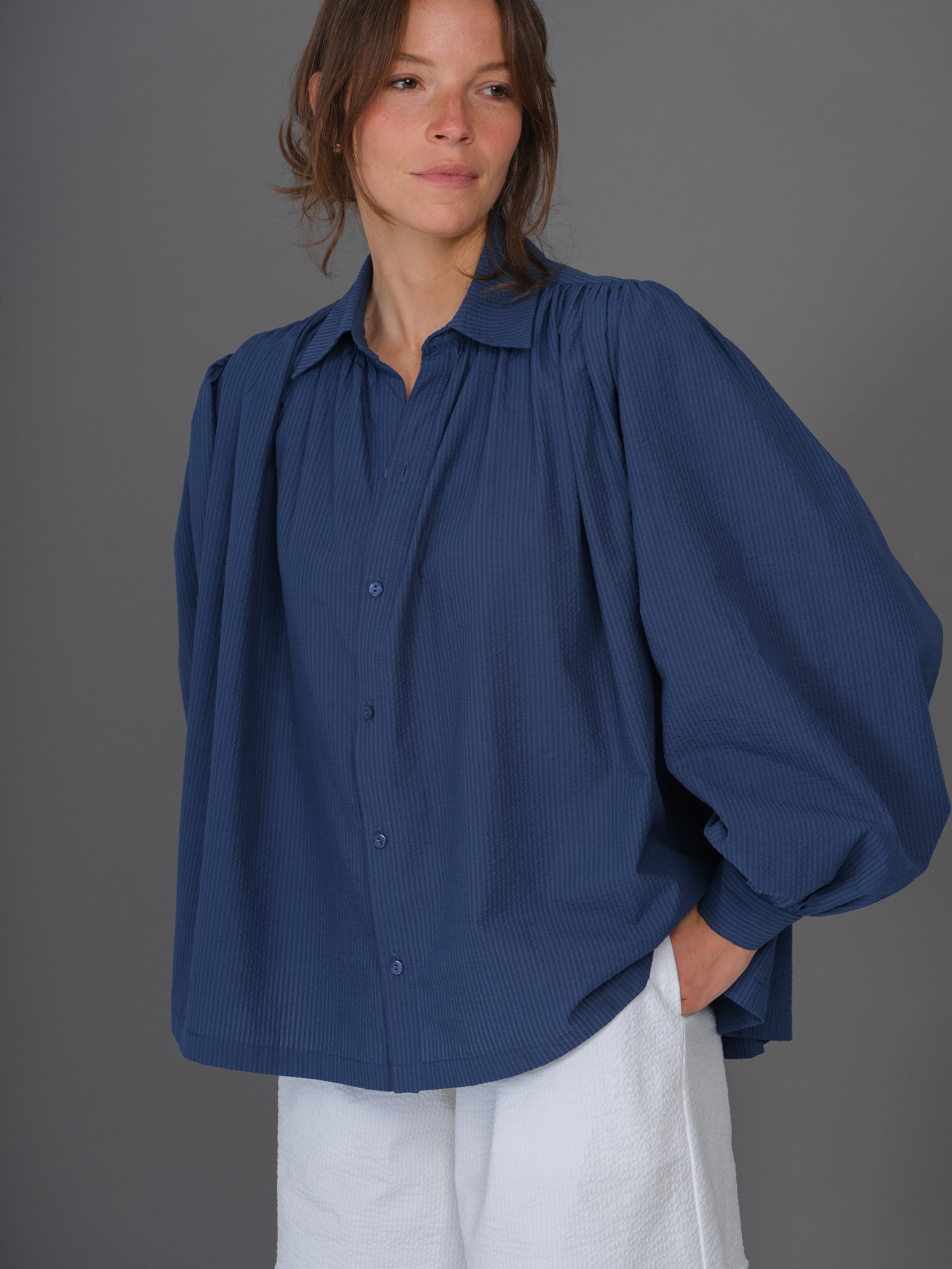 CHEMISE CLAUDIA BLEUE