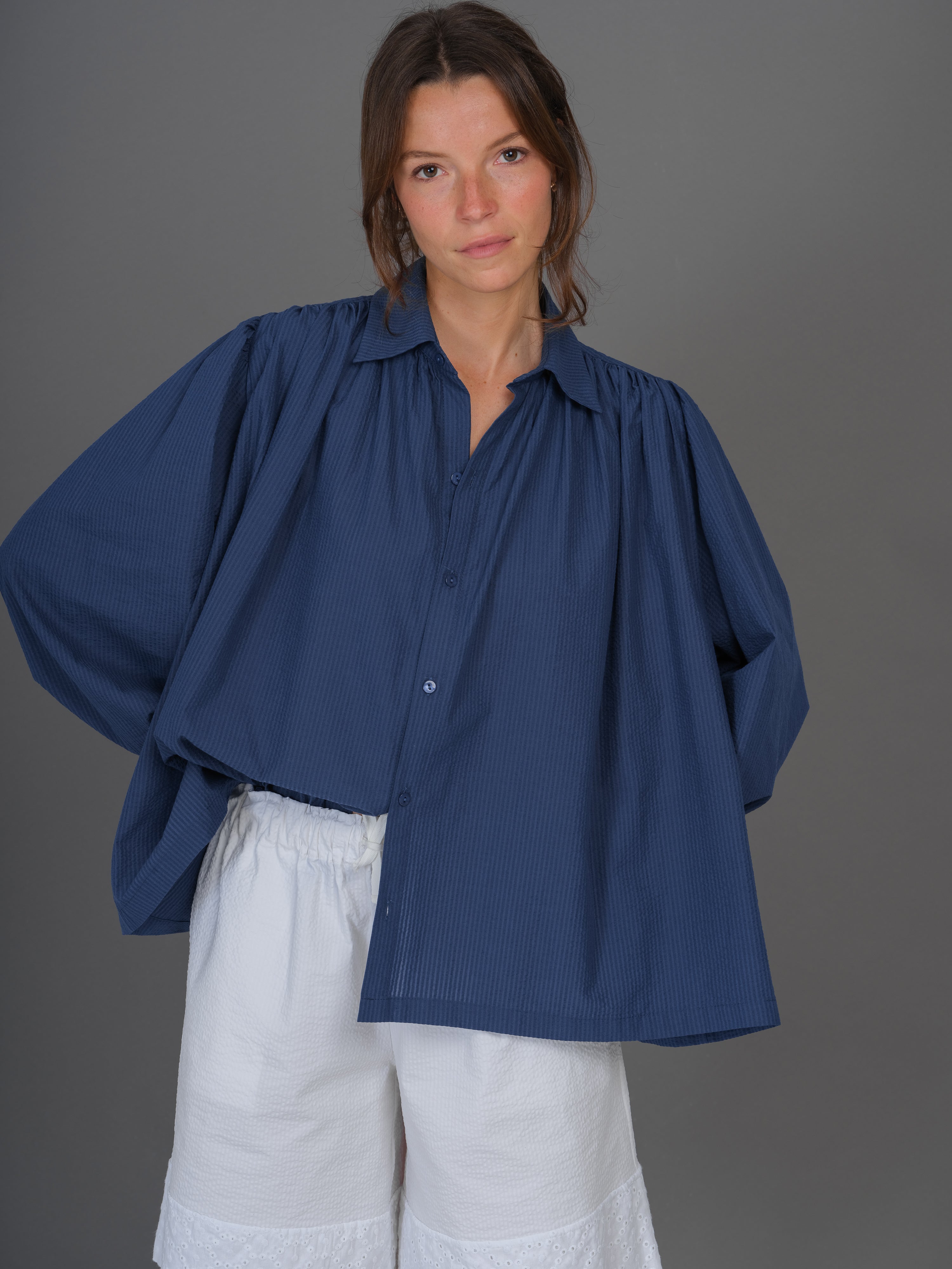 CHEMISE CLAUDIA BLEUE