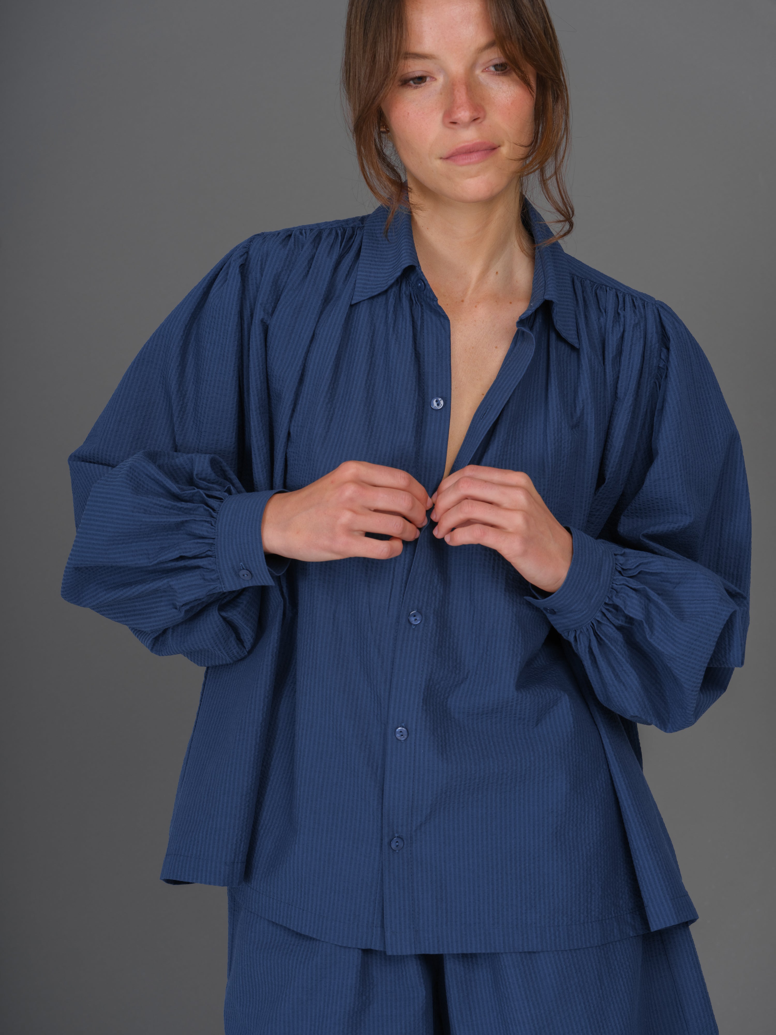 CHEMISE CLAUDIA BLEUE