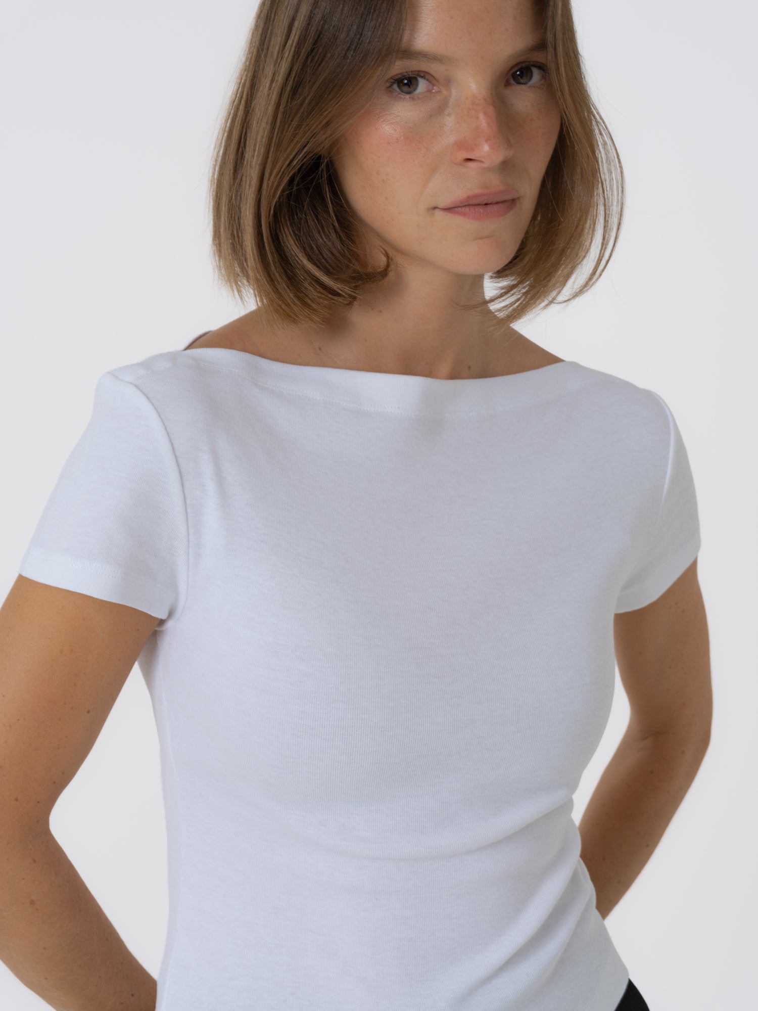 Boat tee white