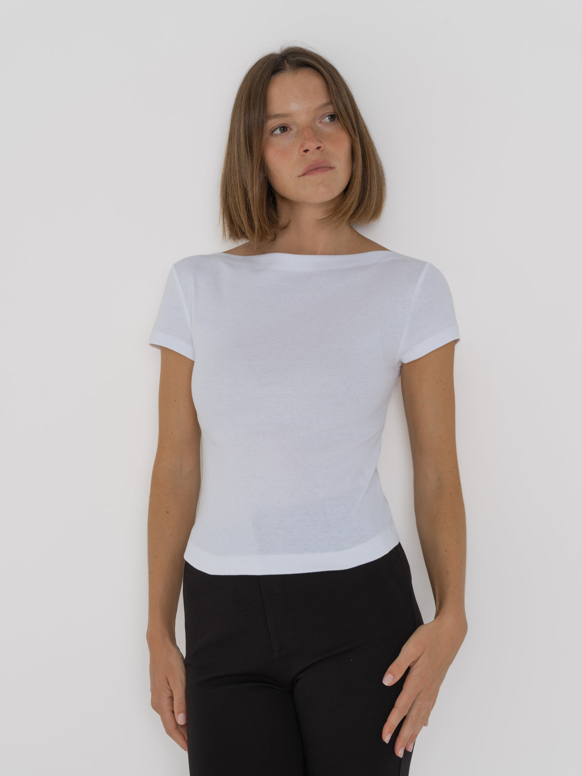 Boat tee white