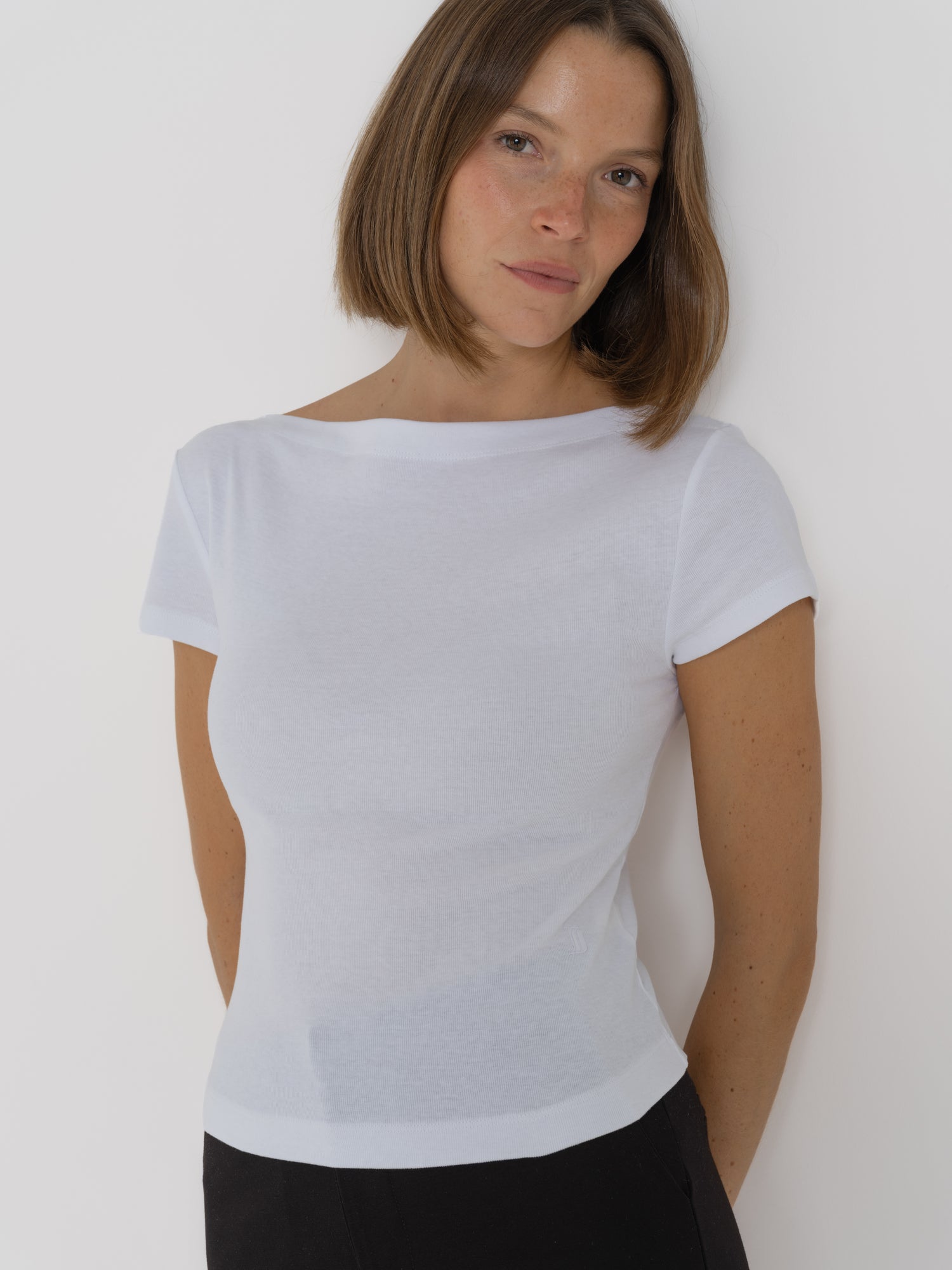Boat tee white