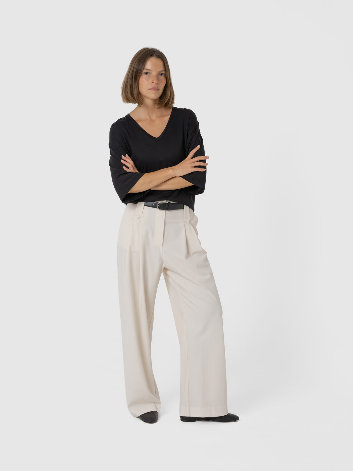 Pantalon André crème 