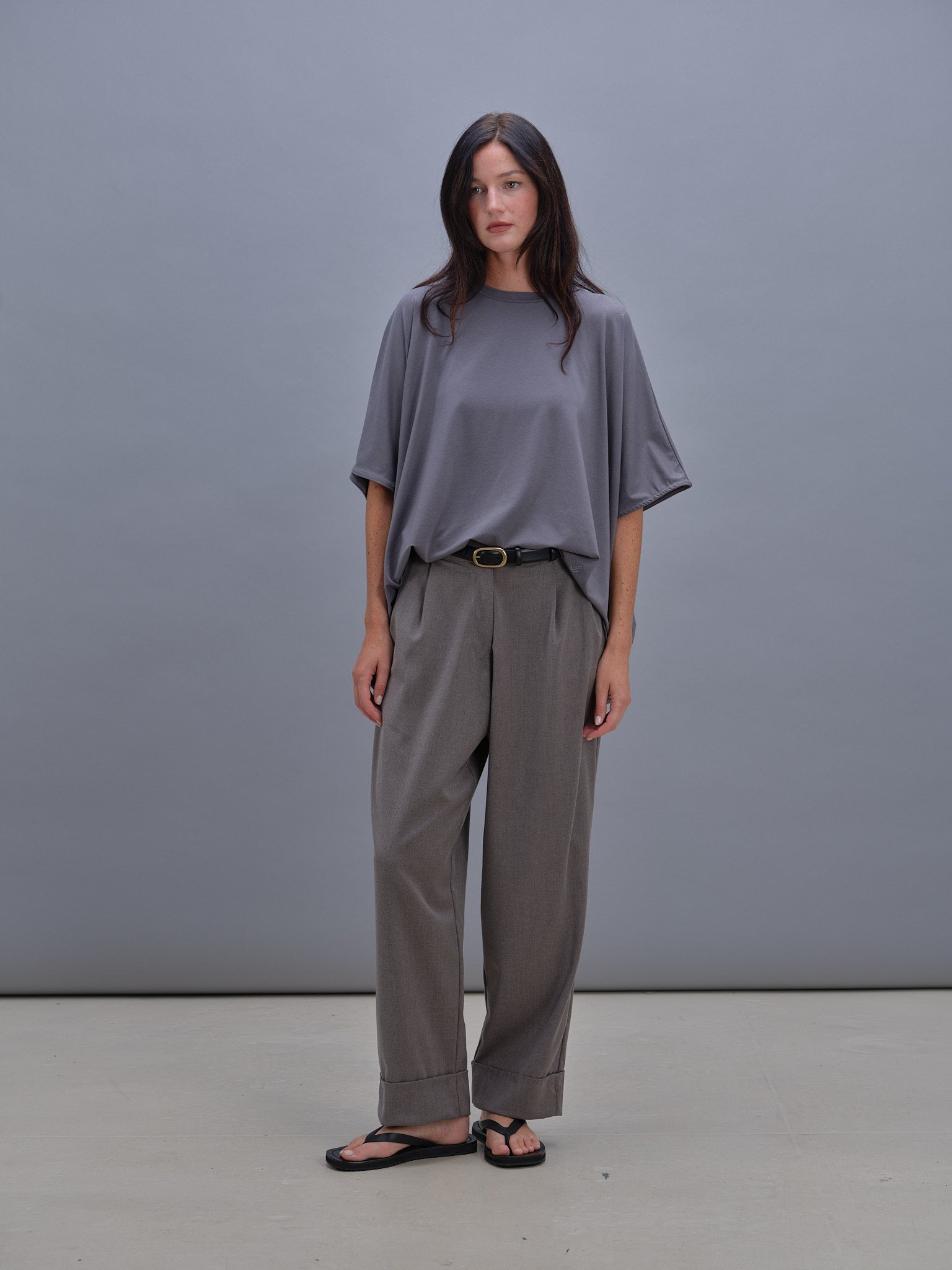 Lino pants grey