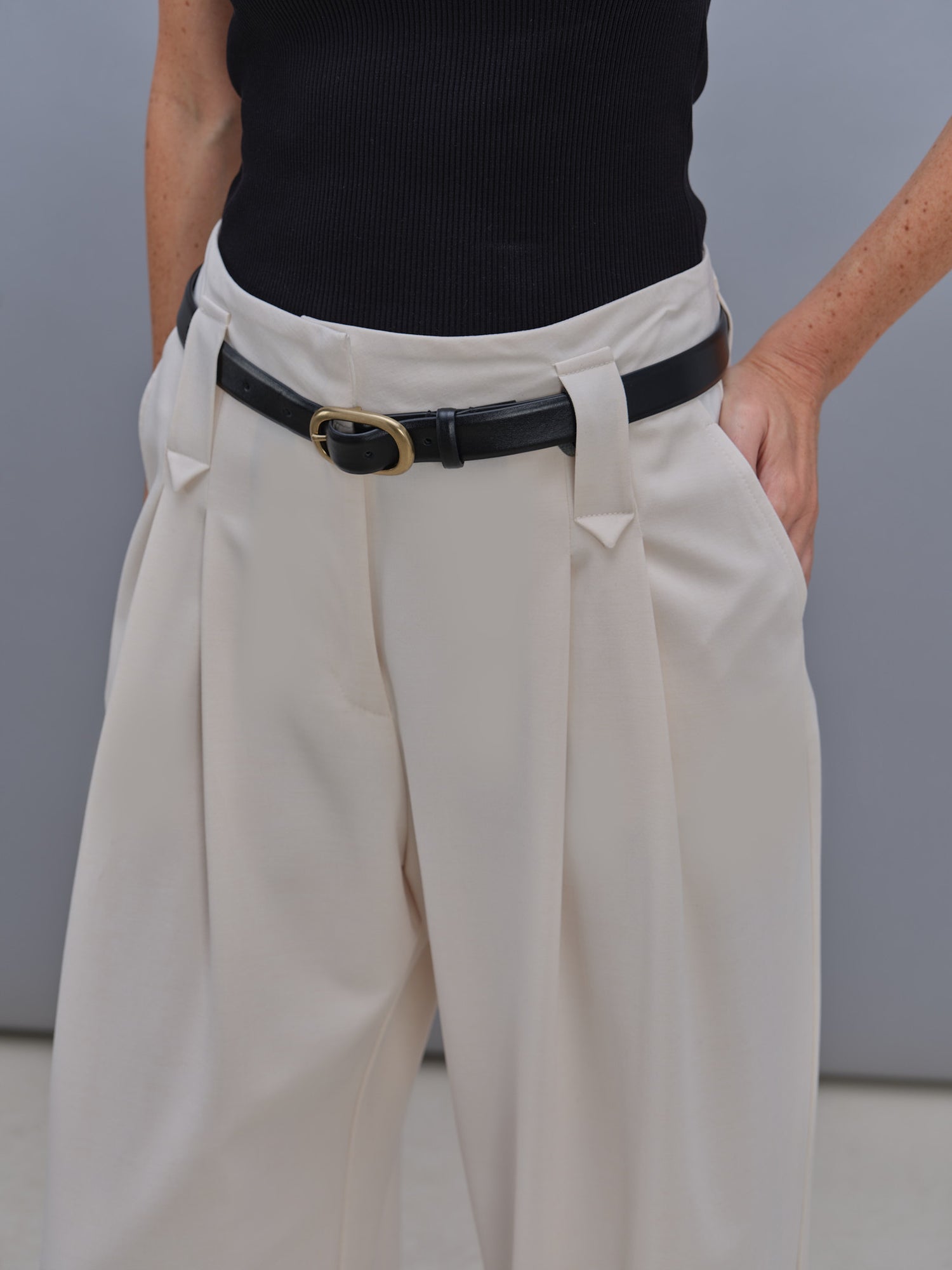 Pantalon André crème 