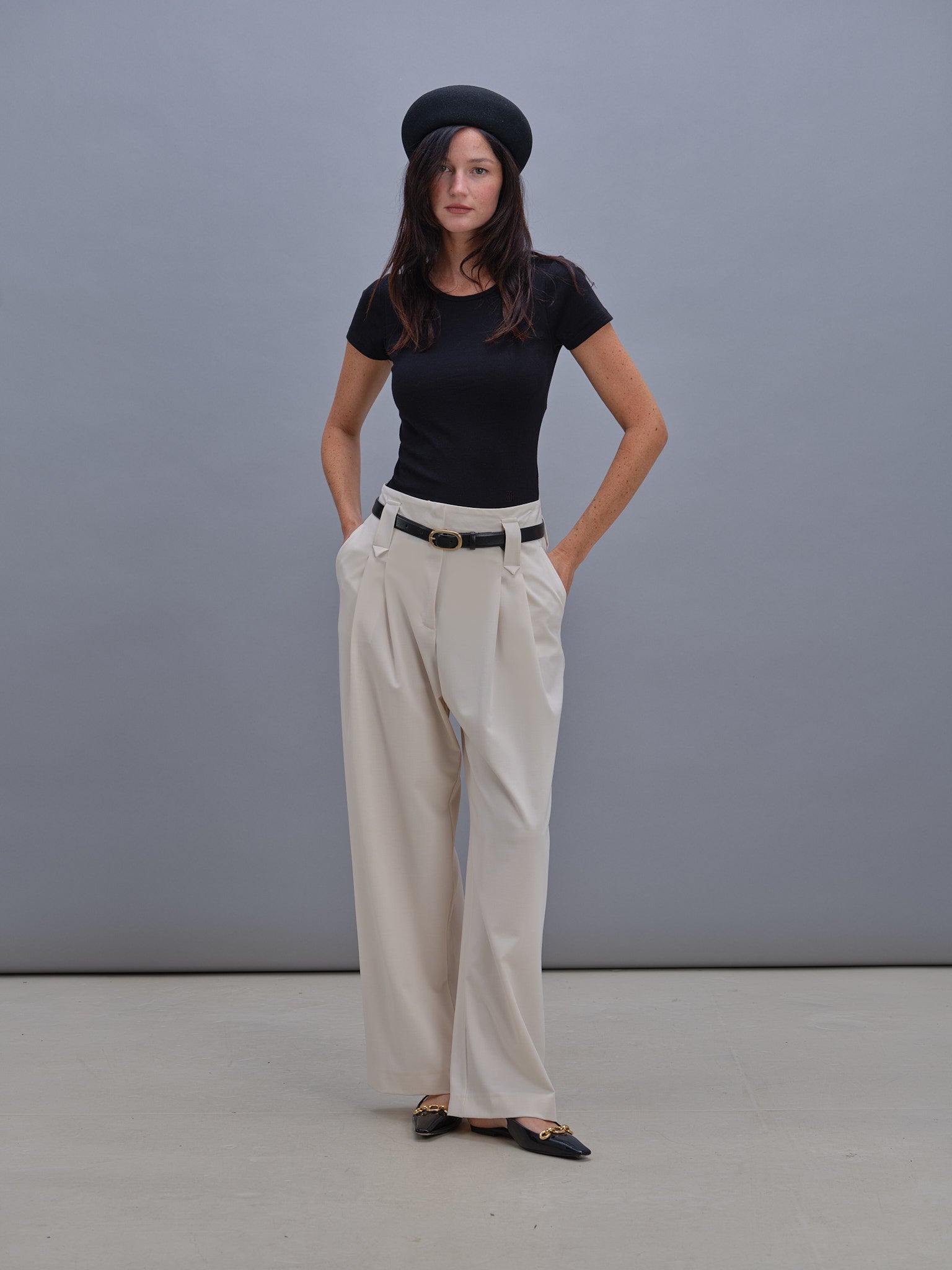 Cream André pants