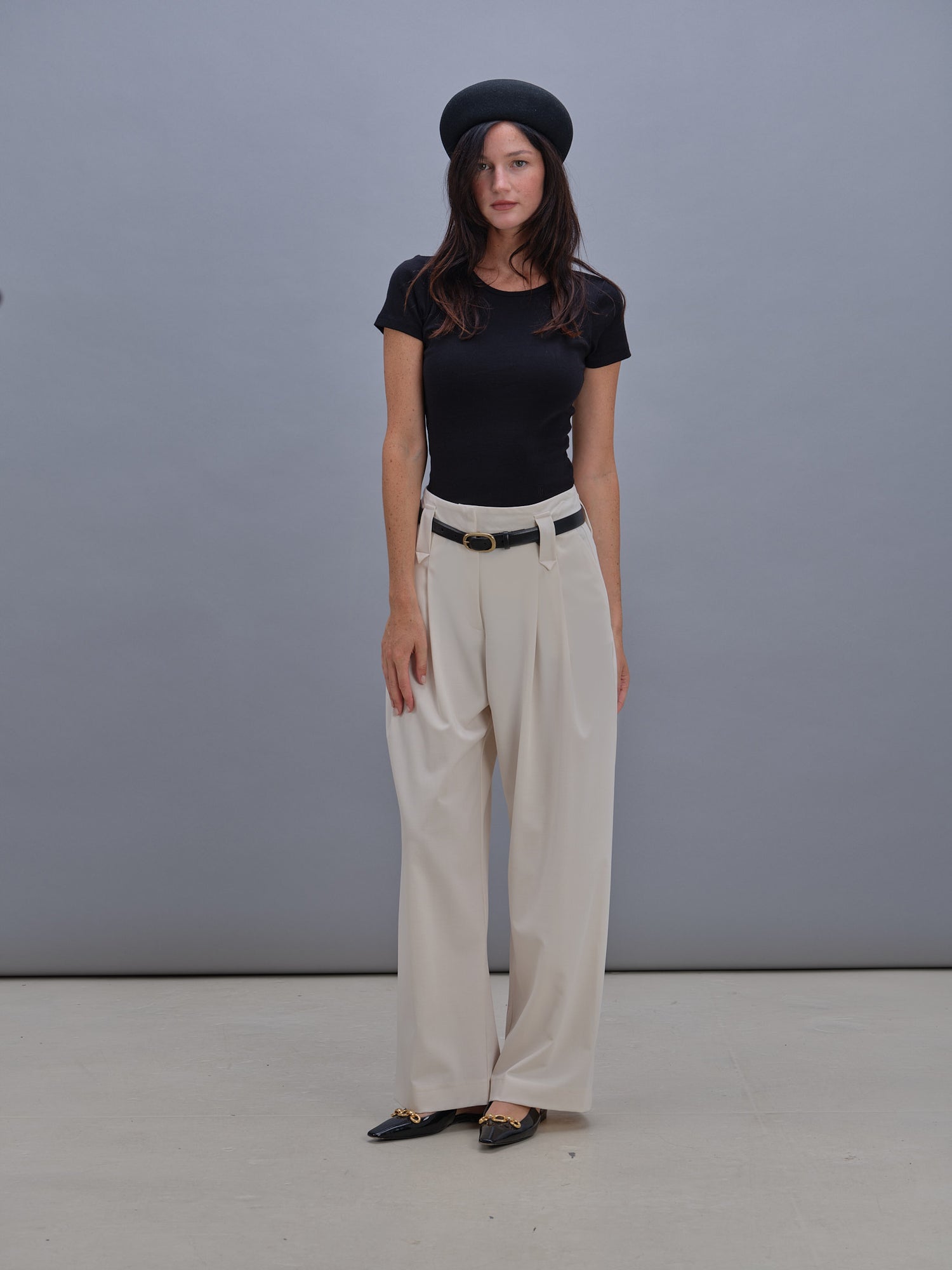 Pantalon André crème 