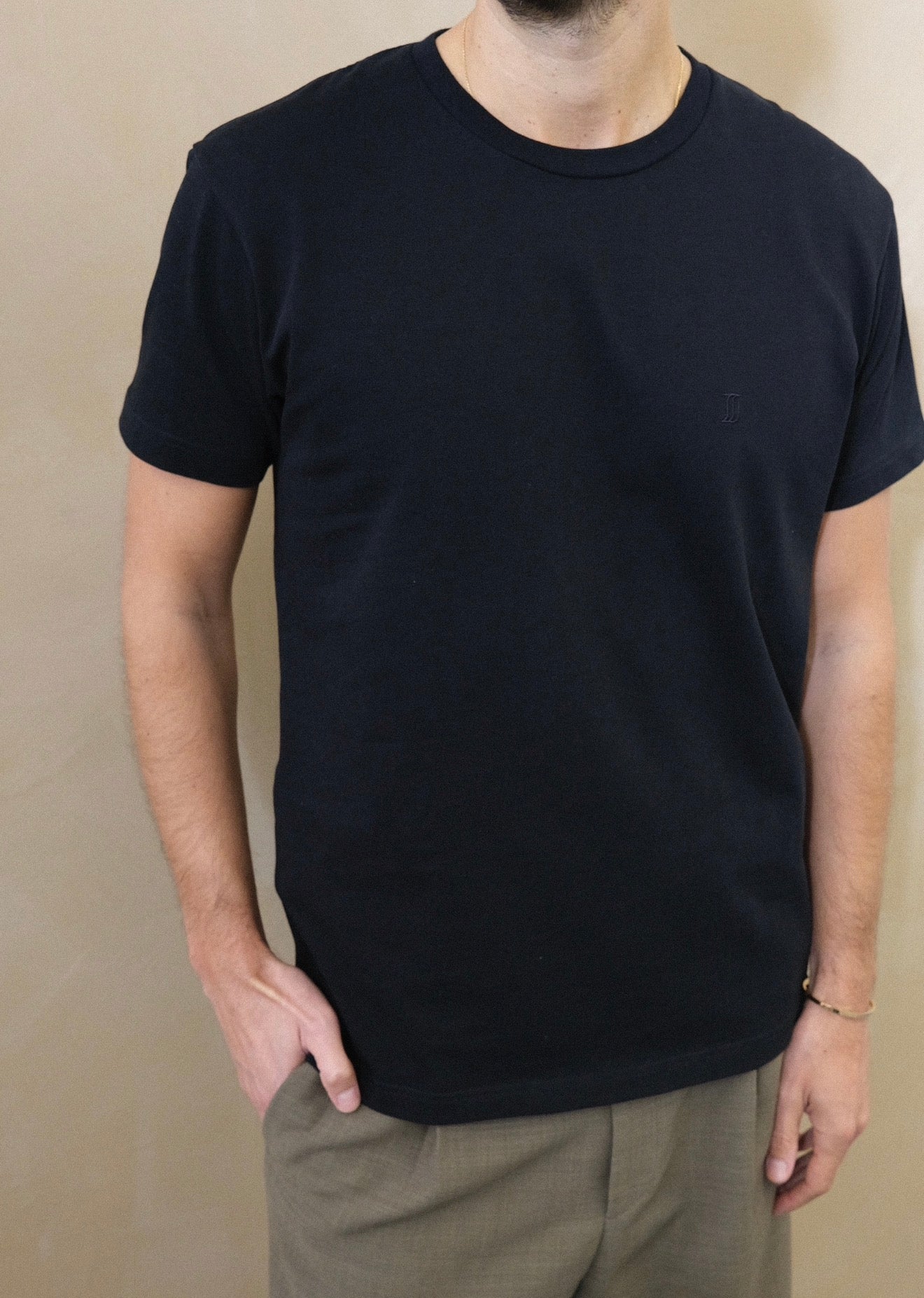 Men T-shirt noir