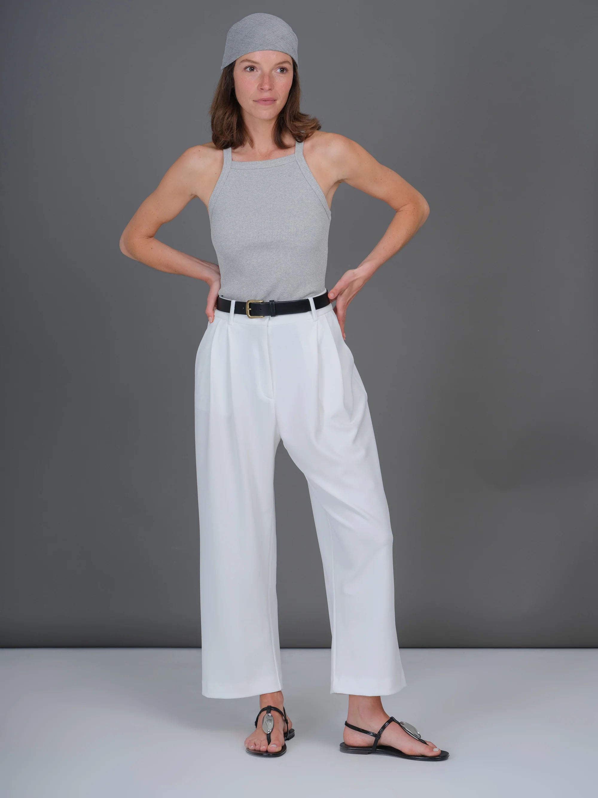 WHITE FRANCK PANTS